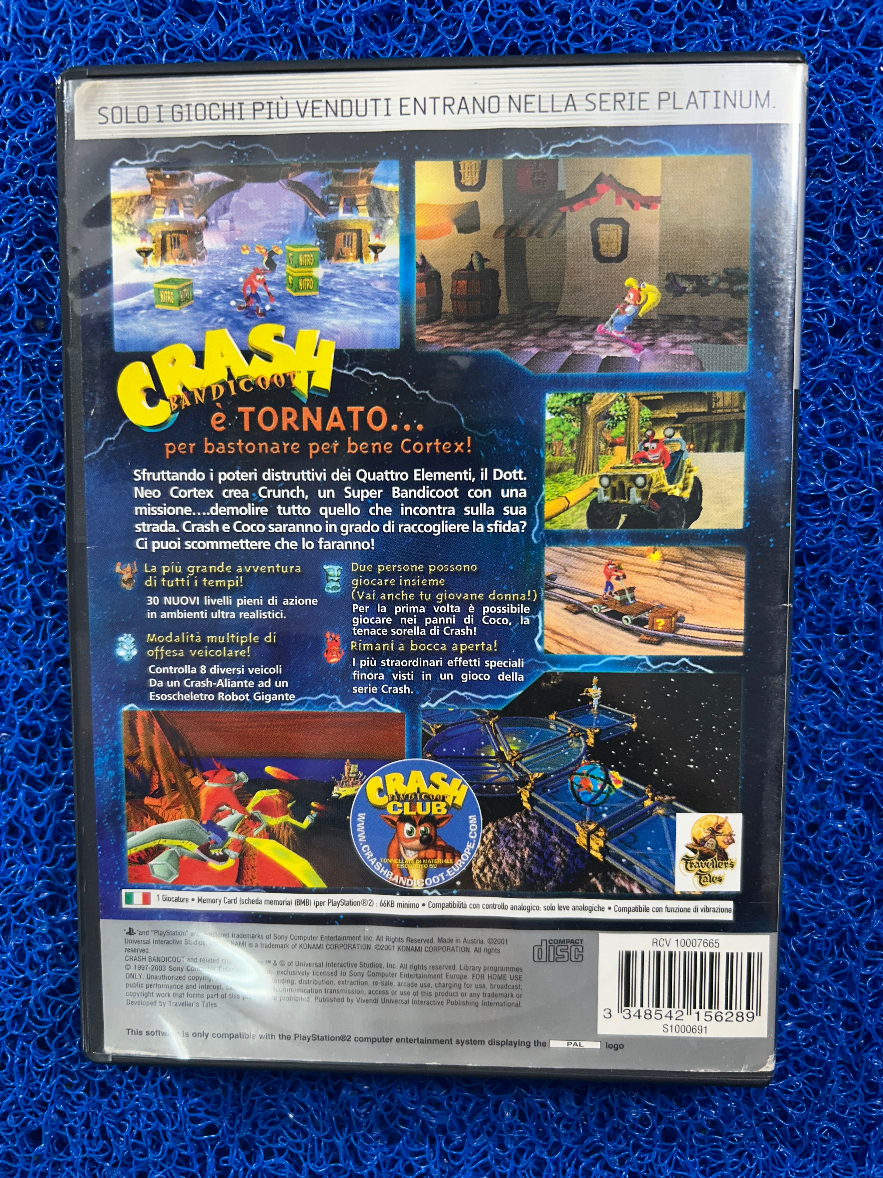 PS2 Crash bandicoot wrath of cortex (E)