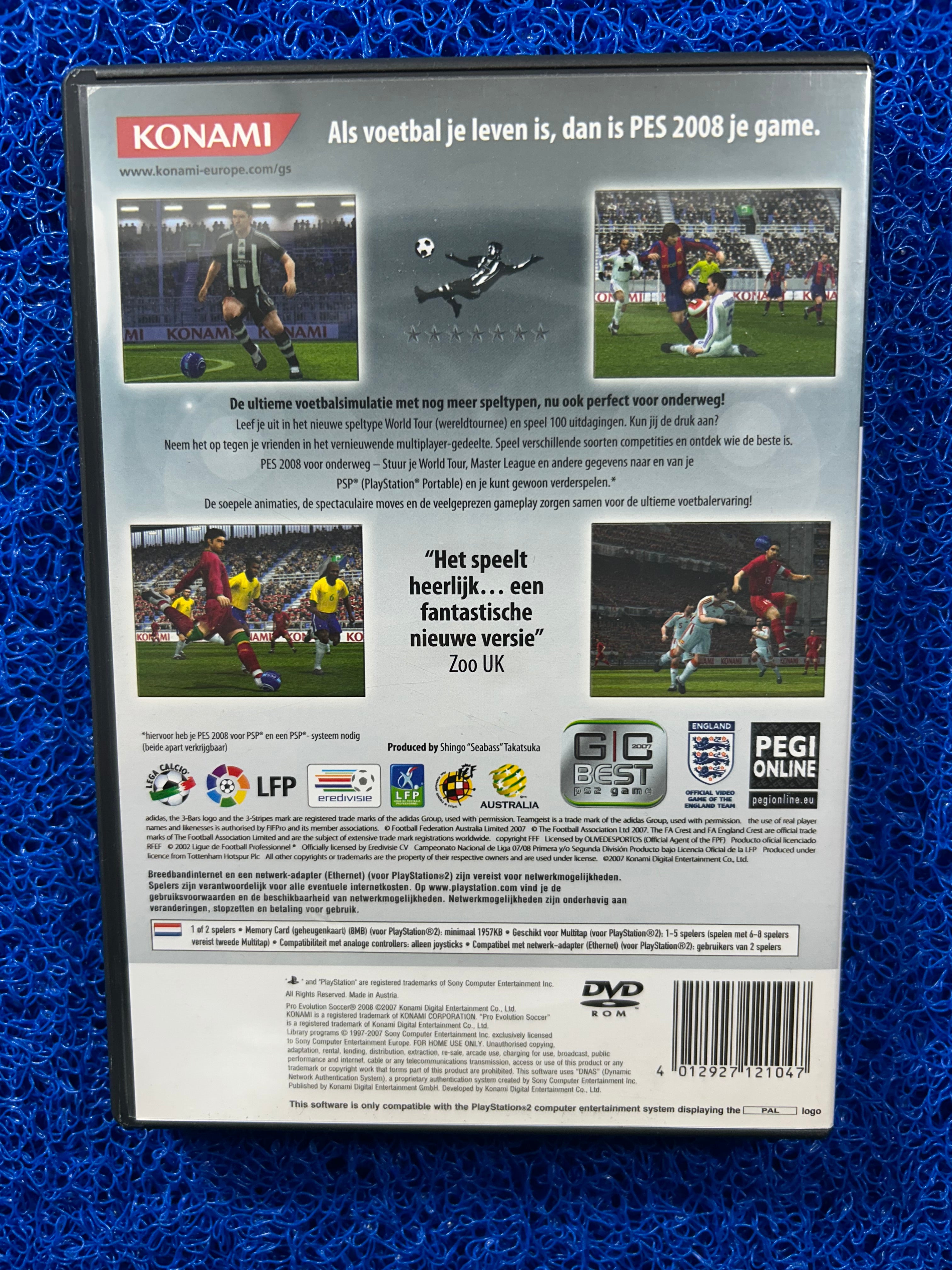 PS2 PES 2008 (E)