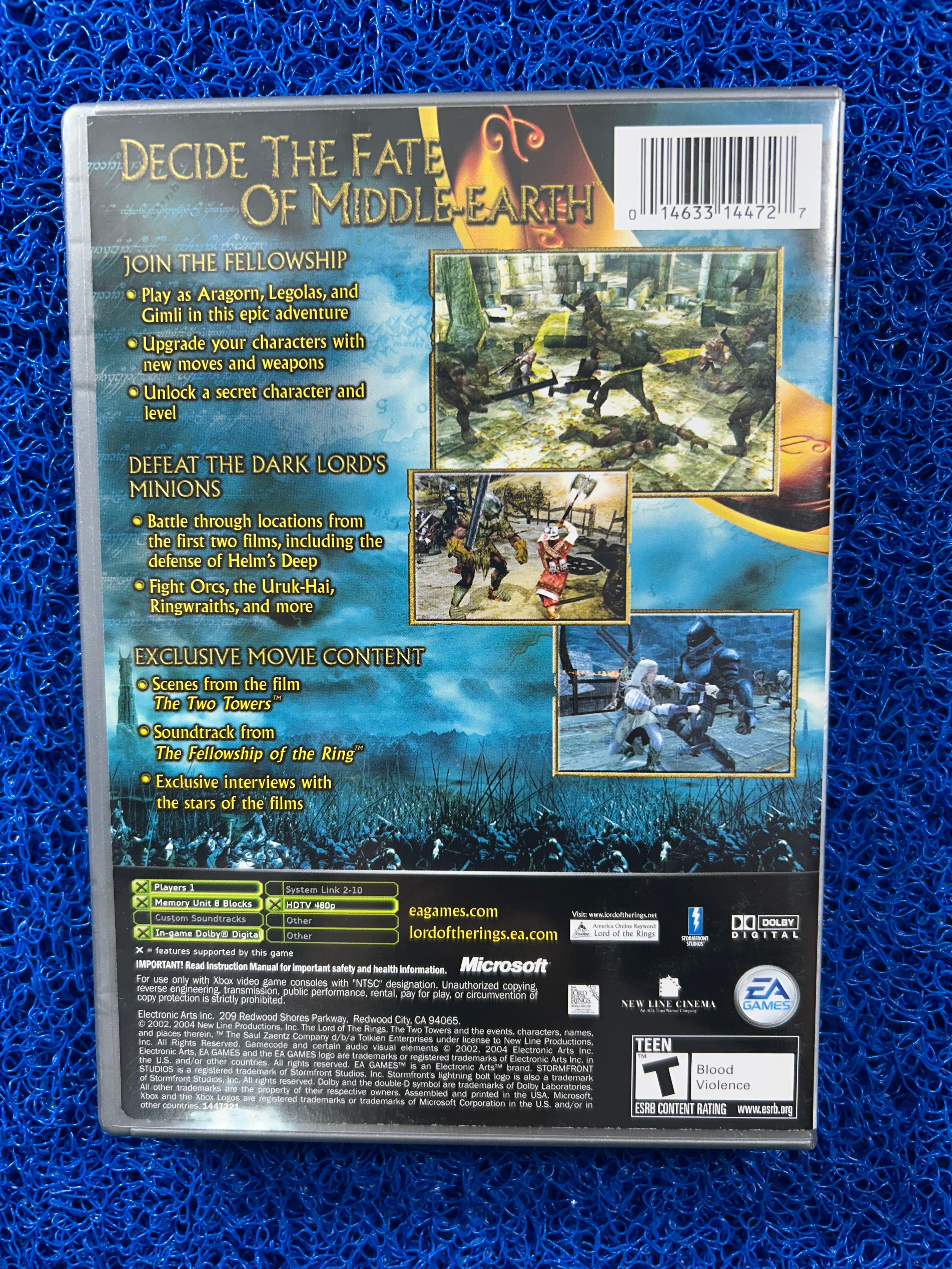 XBOX The lord of the rings the two towers (A)