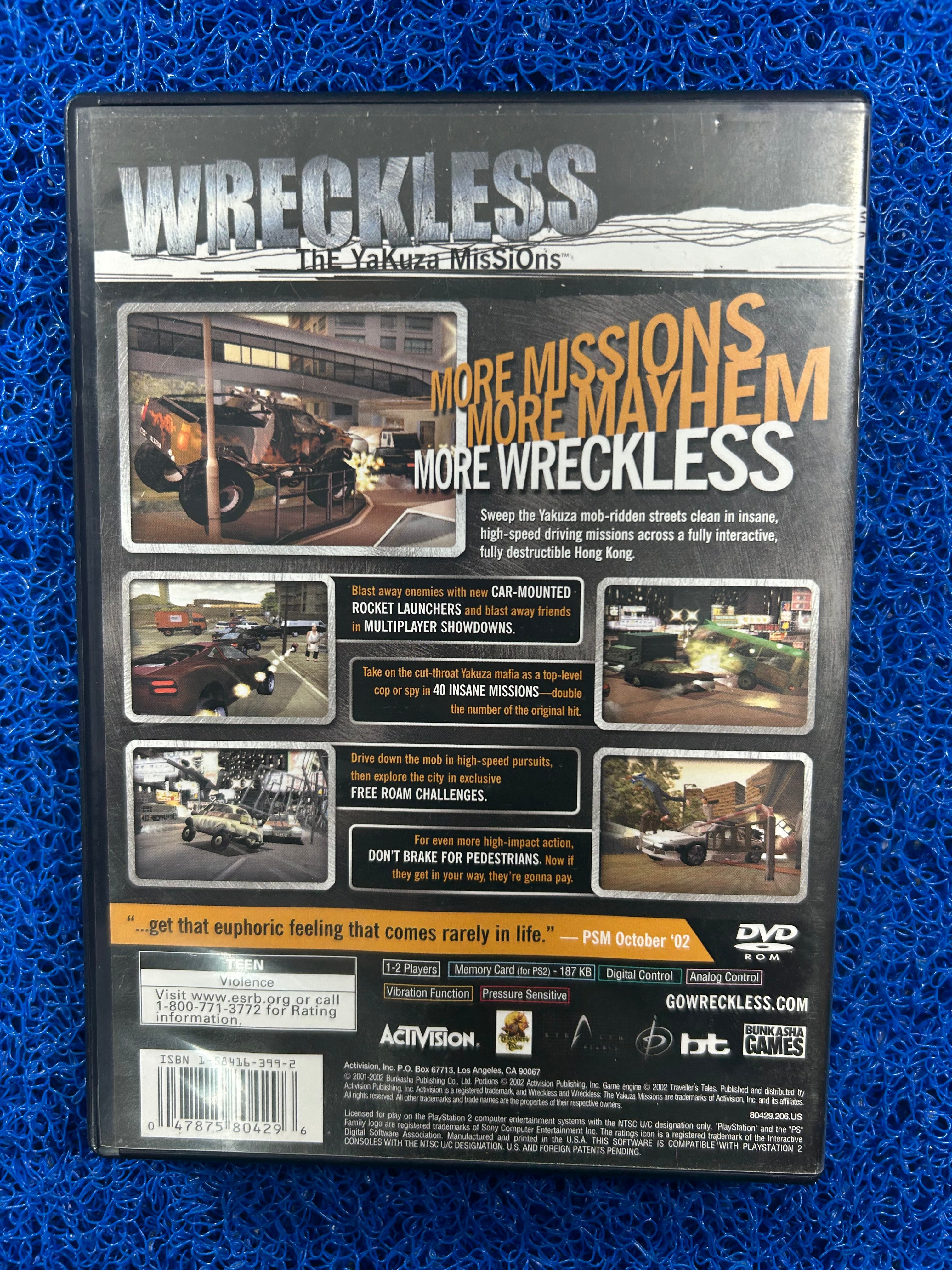 PS2 Wreckless (A)