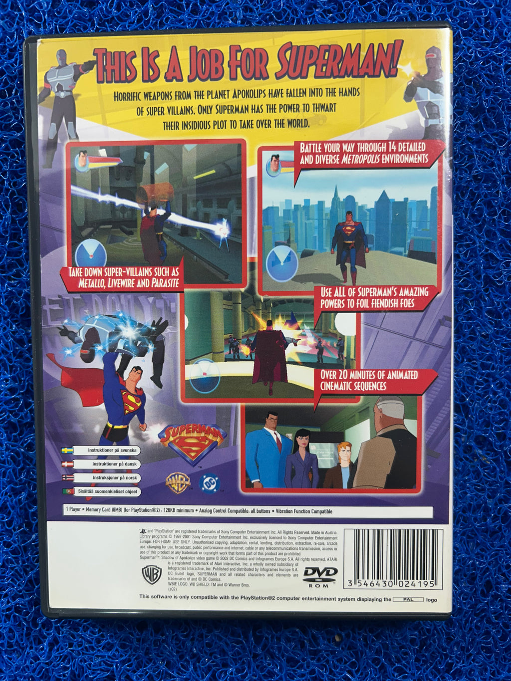PS2 Superman shadow of apokolips (E)