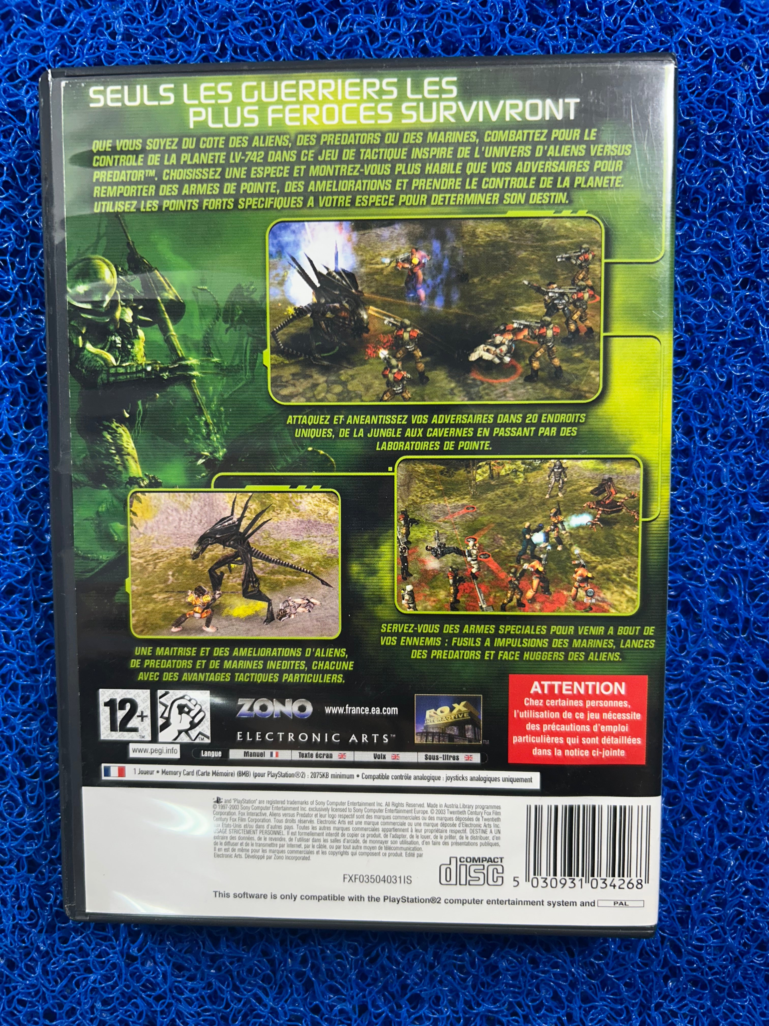 PS2 Aliens vs. Predator (E)