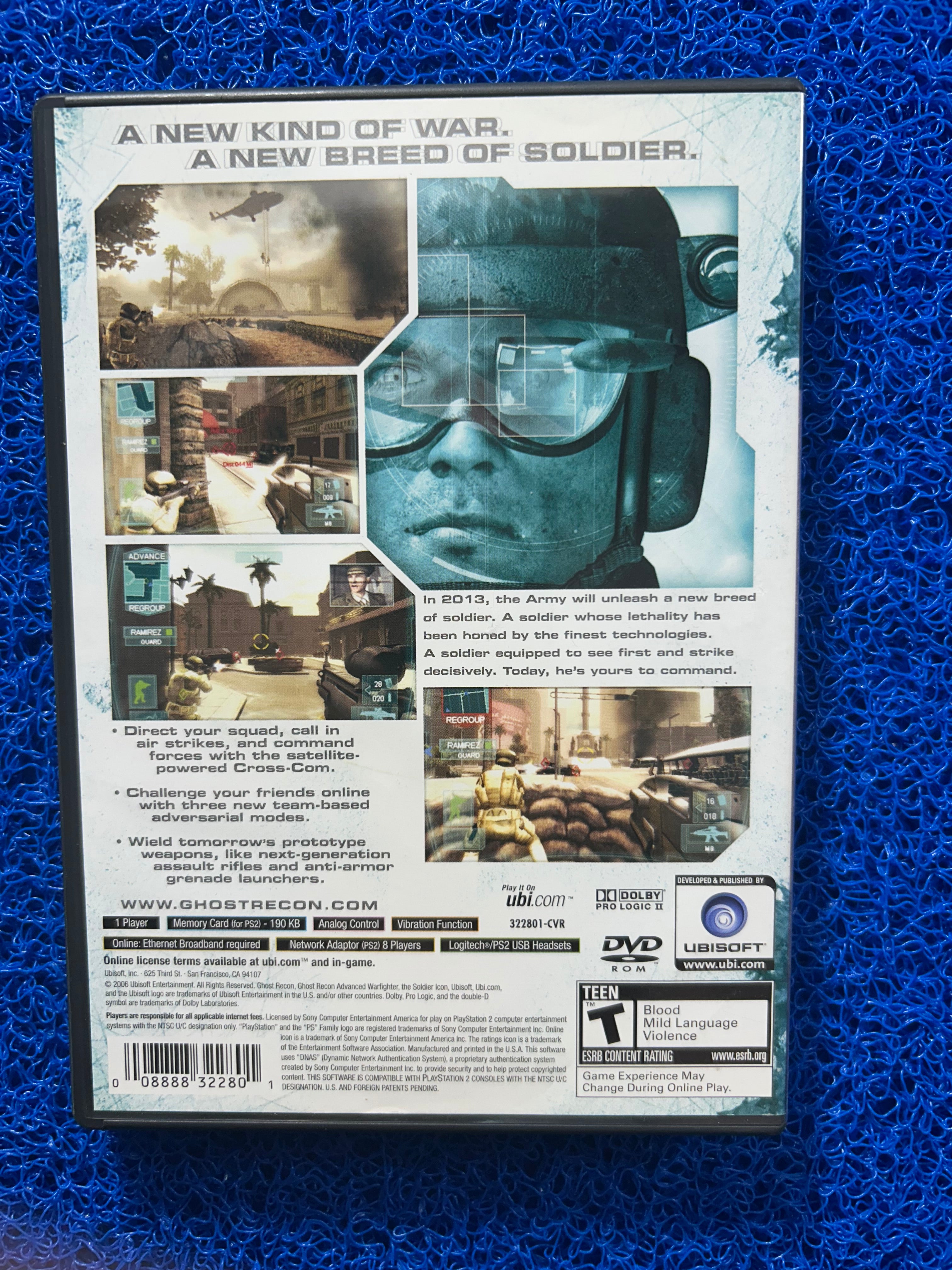 PS2 Ghost recon advanced warfighter (A)