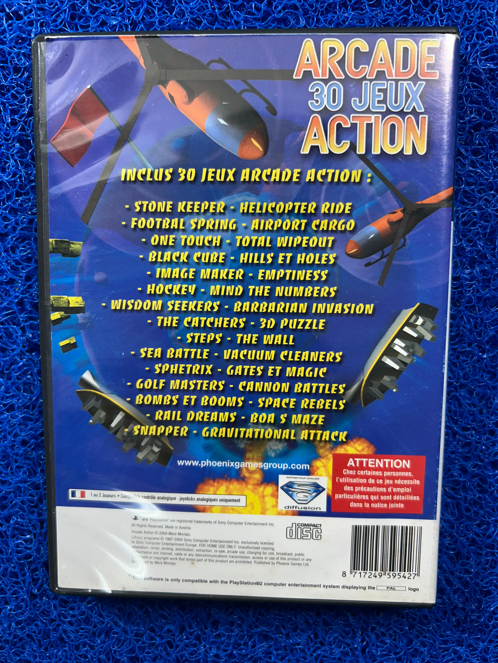 PS2 Arcade 30 games action (E)