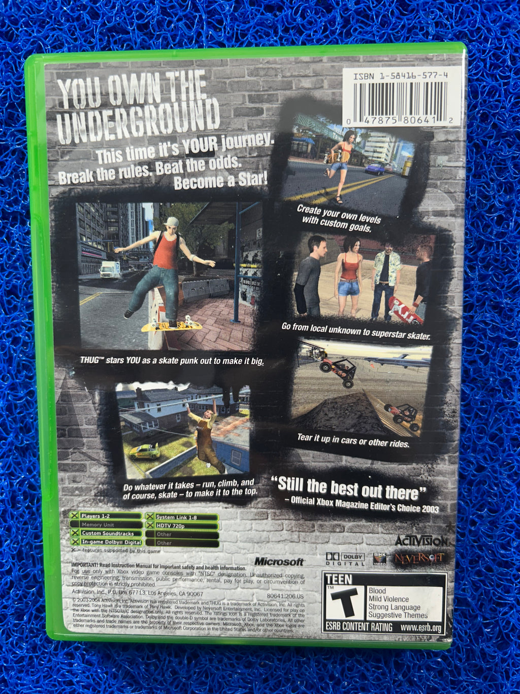 XBOX Tony hawk underground (A)