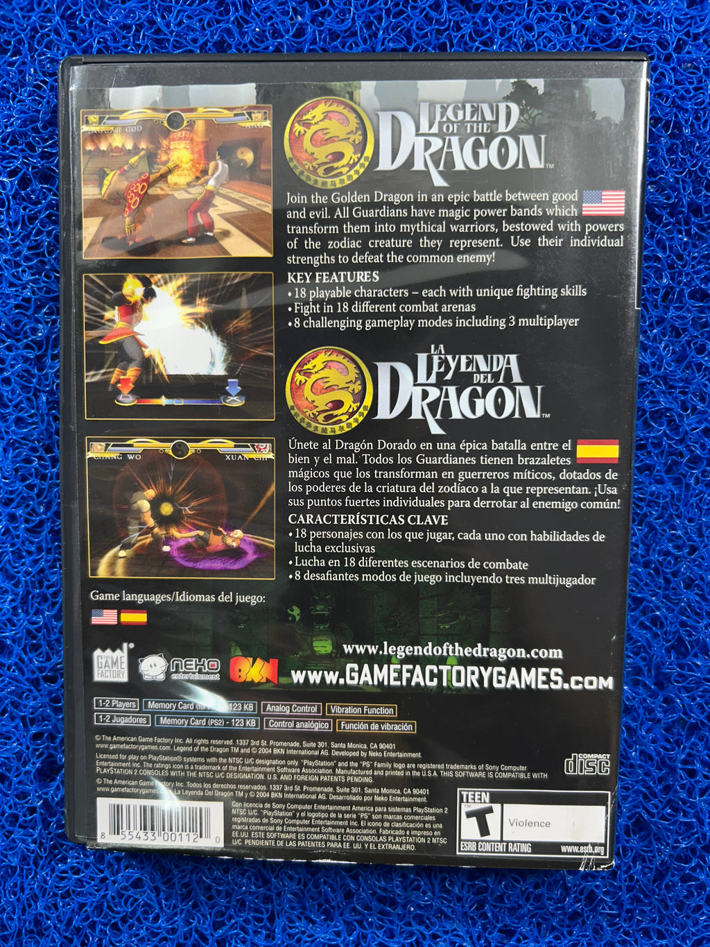 PS2 Legend of the Dragon (A)