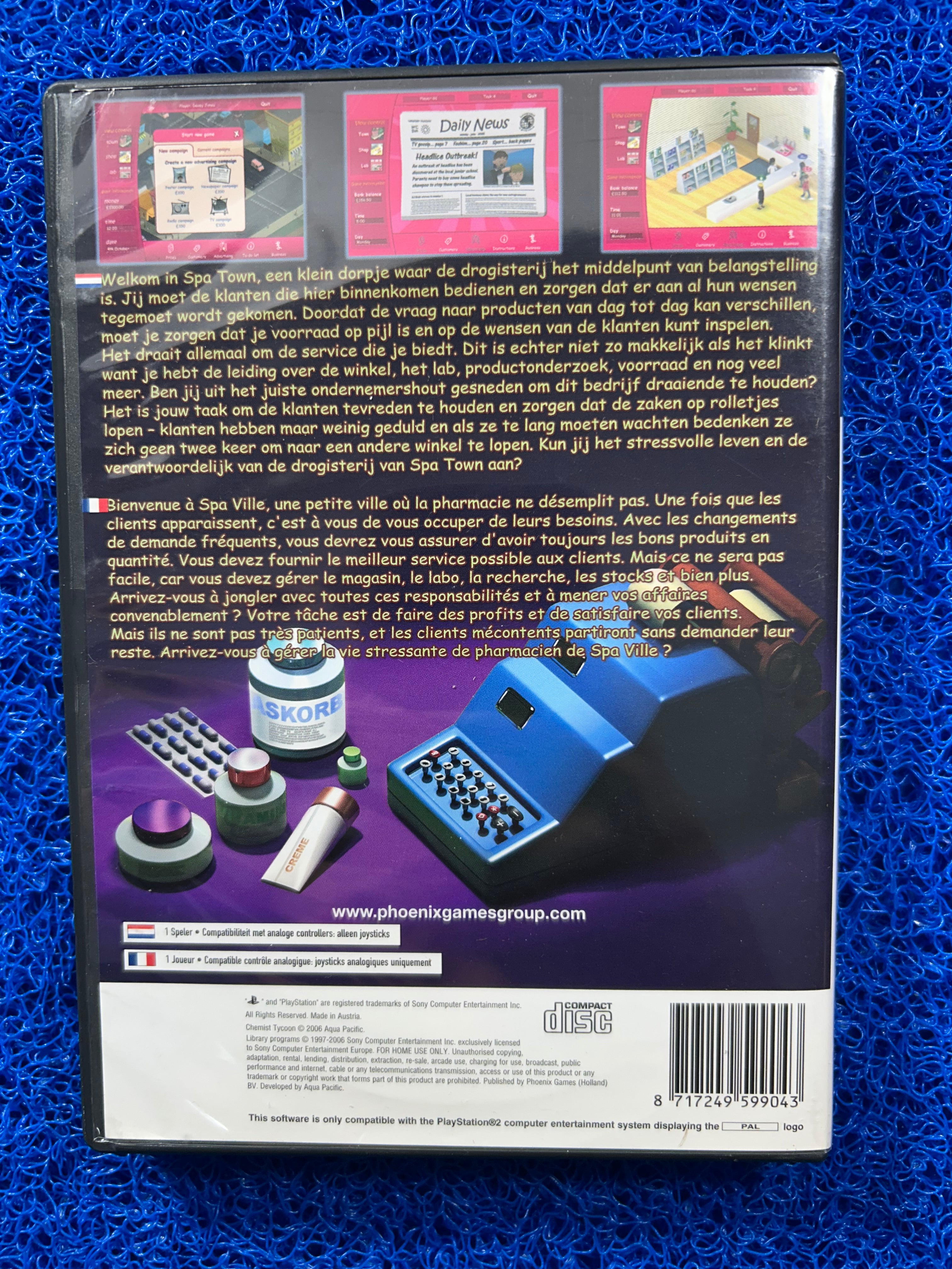 PS2 Chemist tycoon (E)