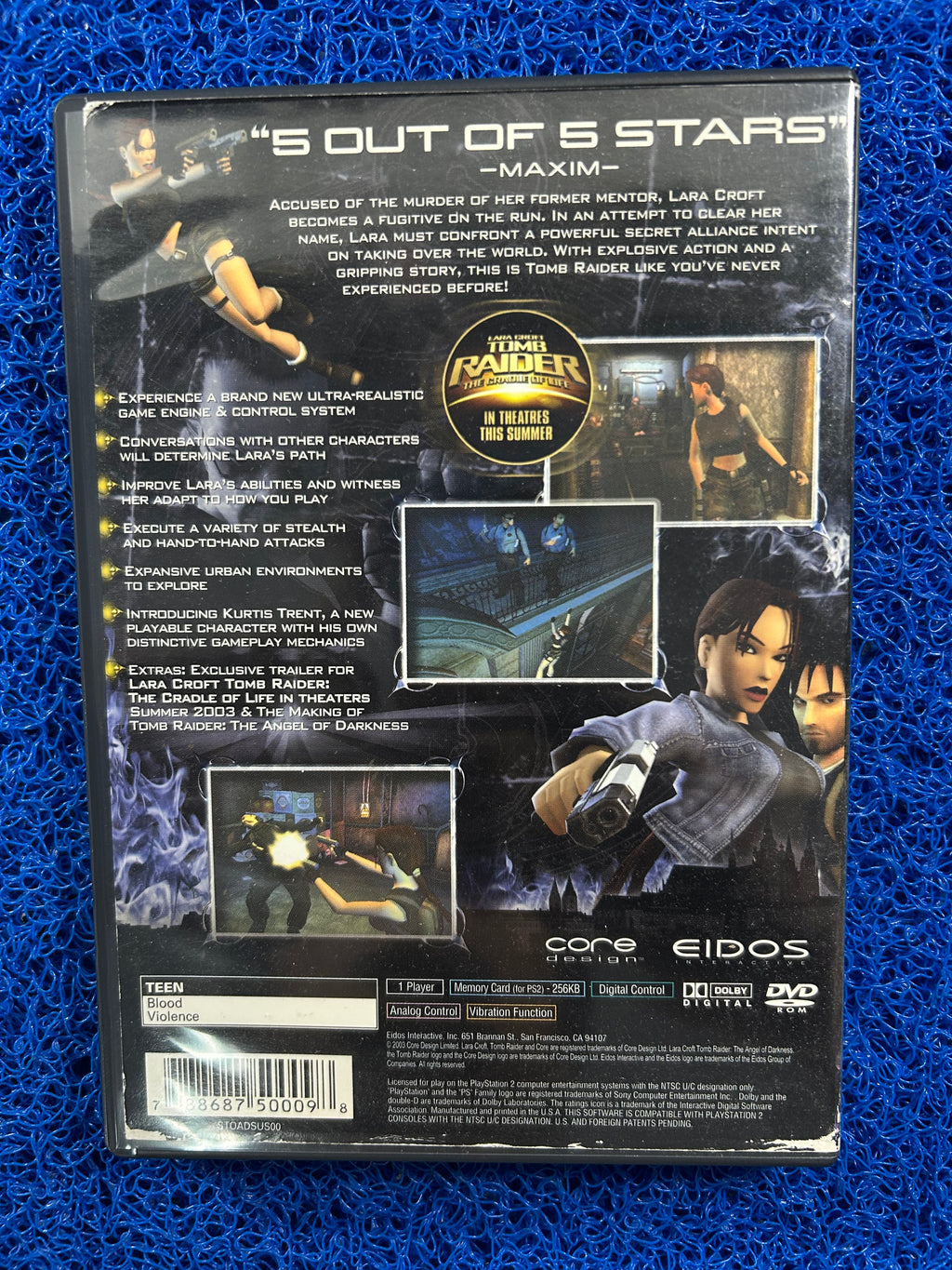 PS2 Tomb raider the angel of darkness (J)