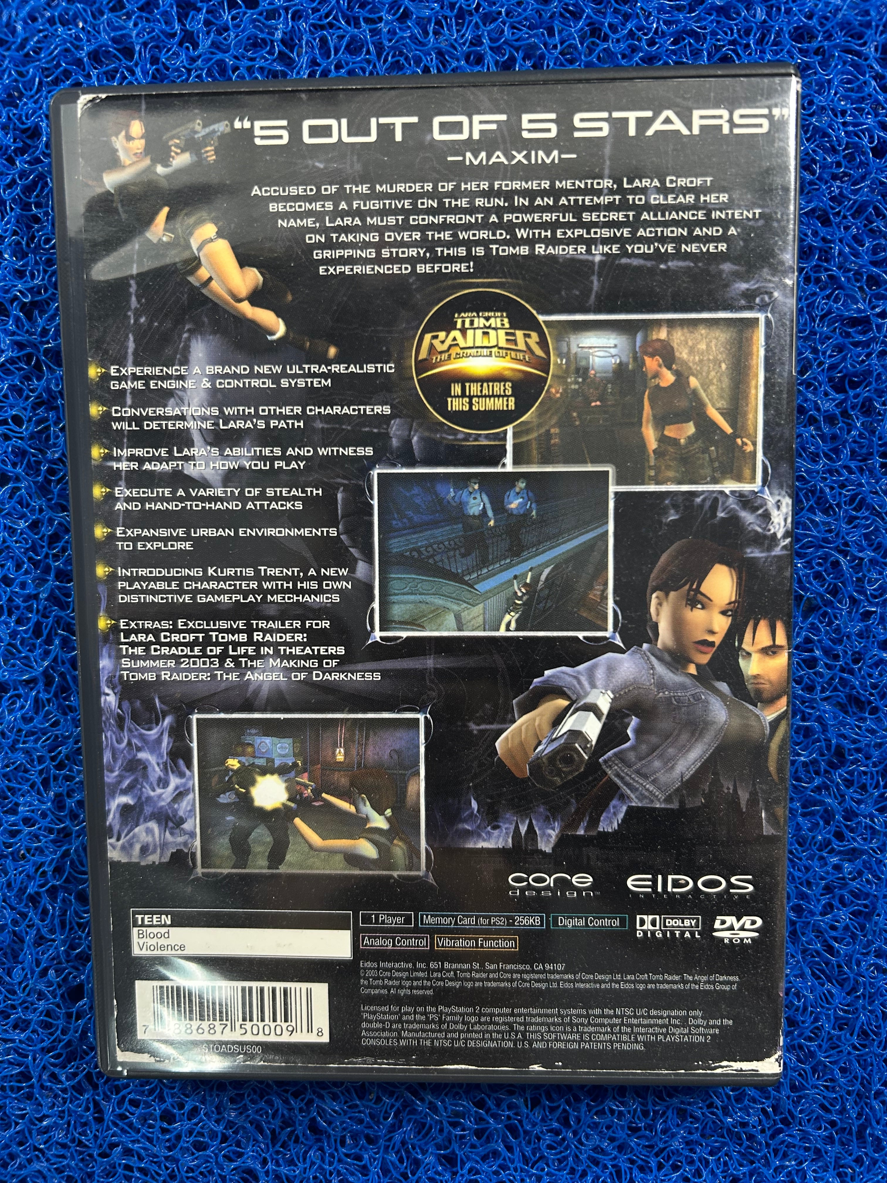 PS2 Tomb raider the angel of darkness (J)