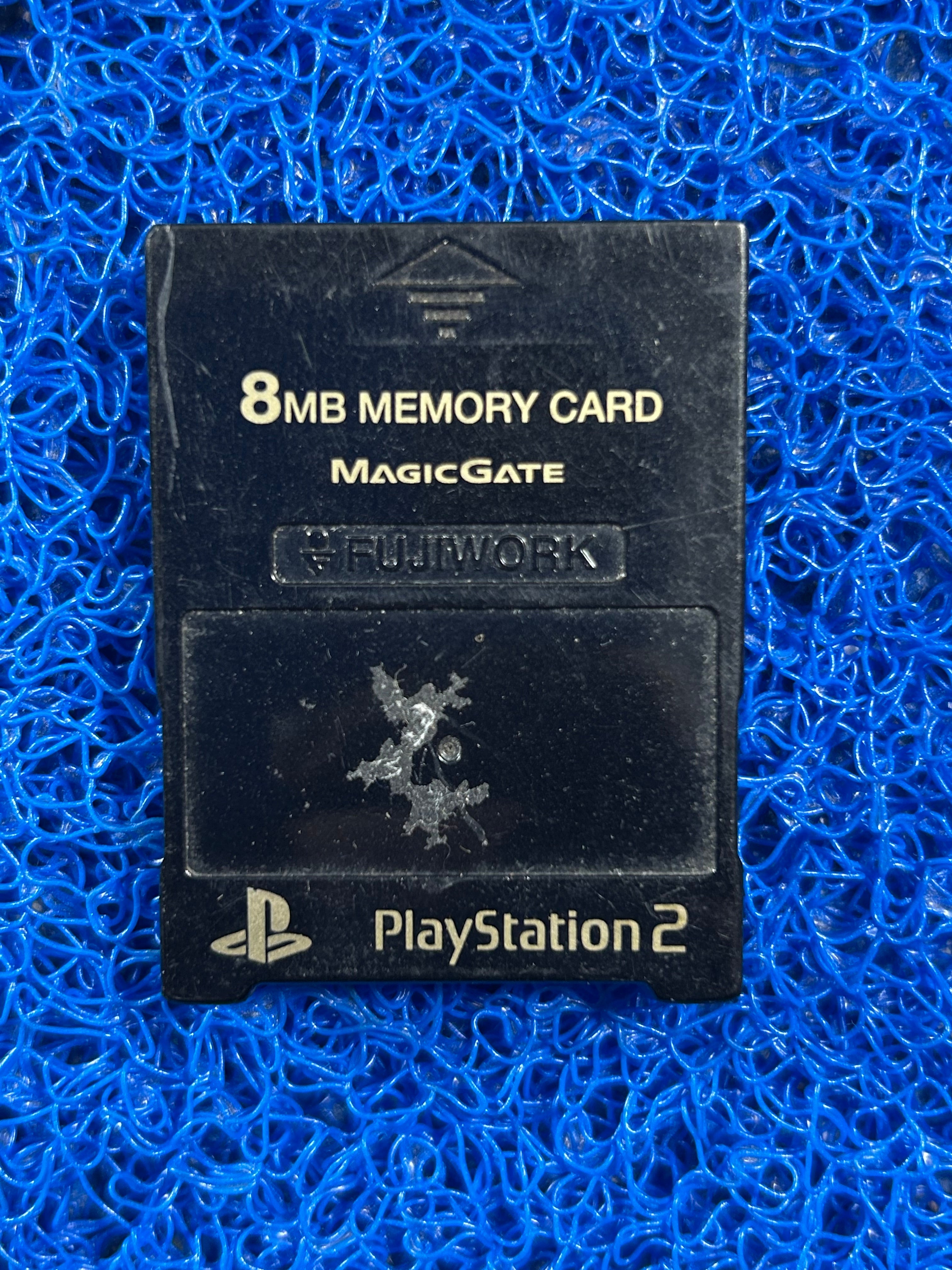 ACESSÓRIOS# Memory card de ps2 preto com detalhe dourado