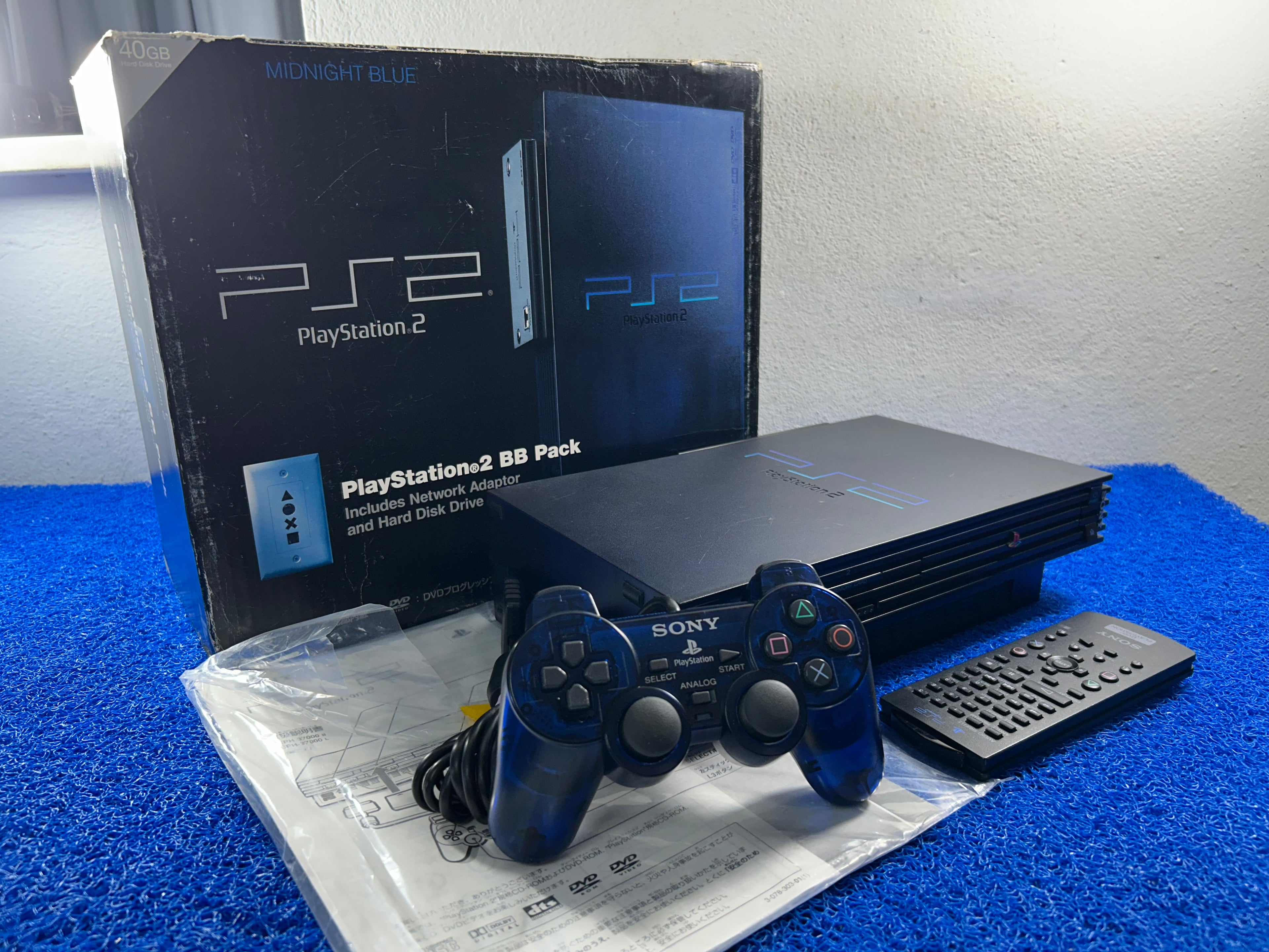 ** CONSOLE PlayStation 2 Midnight Blue FAT (J)