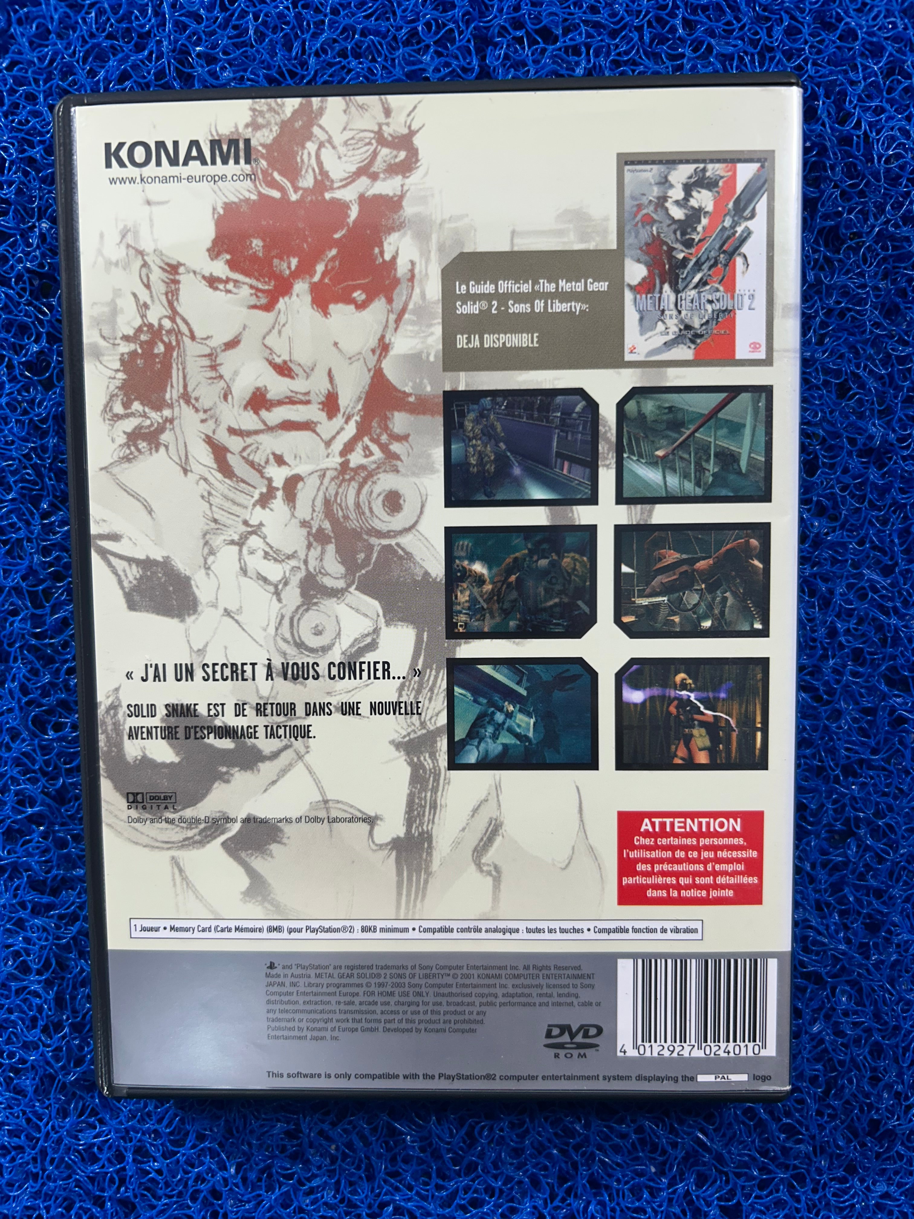 PS2 Metal gear solid 2 (E)
