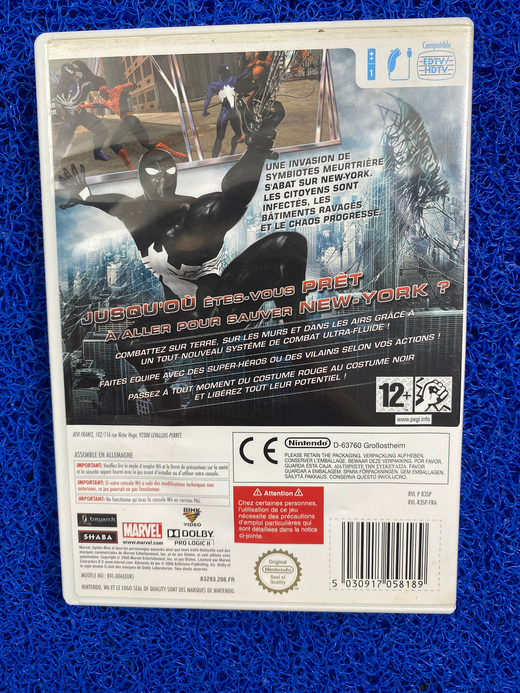 WII# Spider man web of shadow (E)
