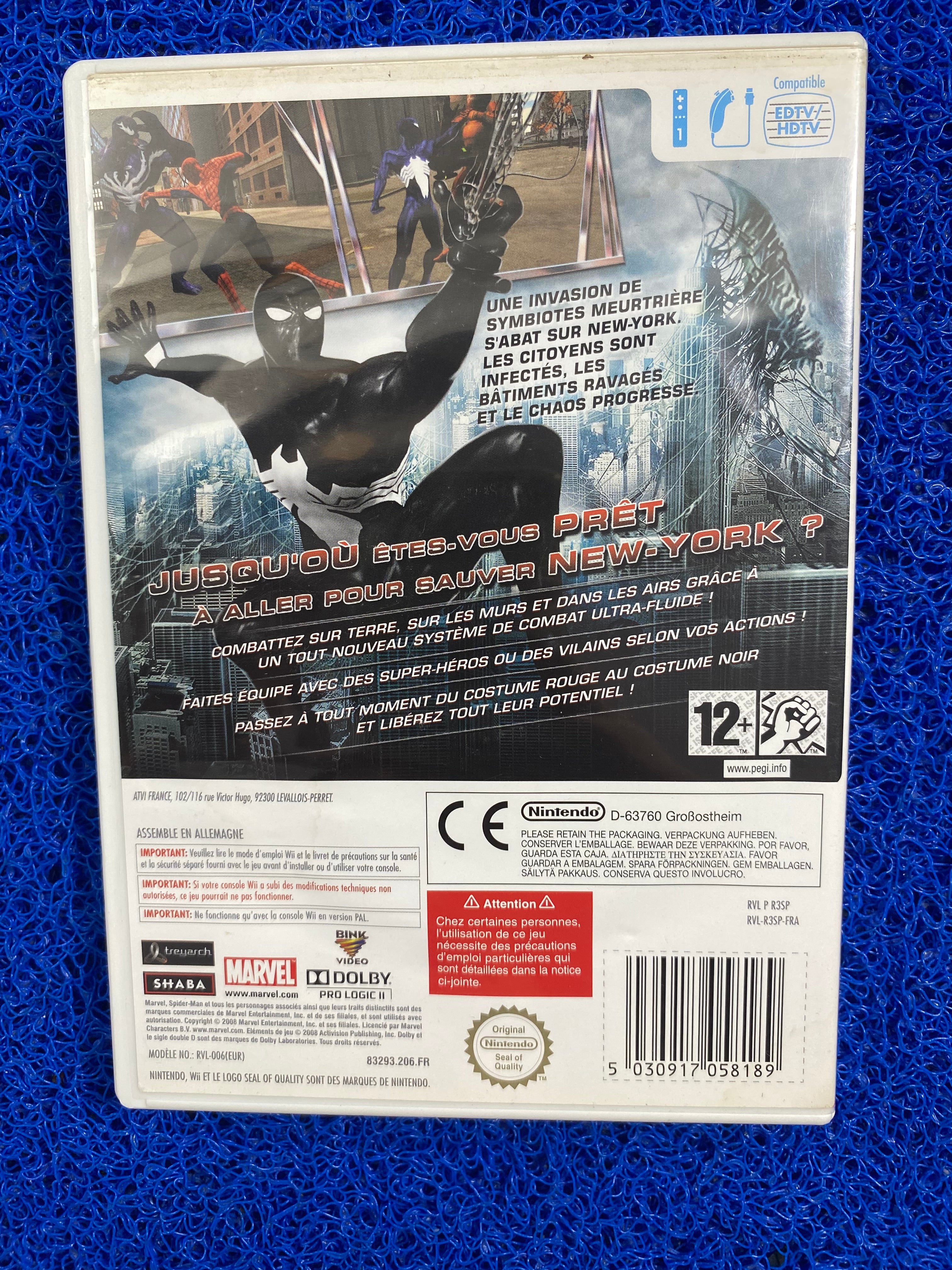 WII# Spider man web of shadow (E)