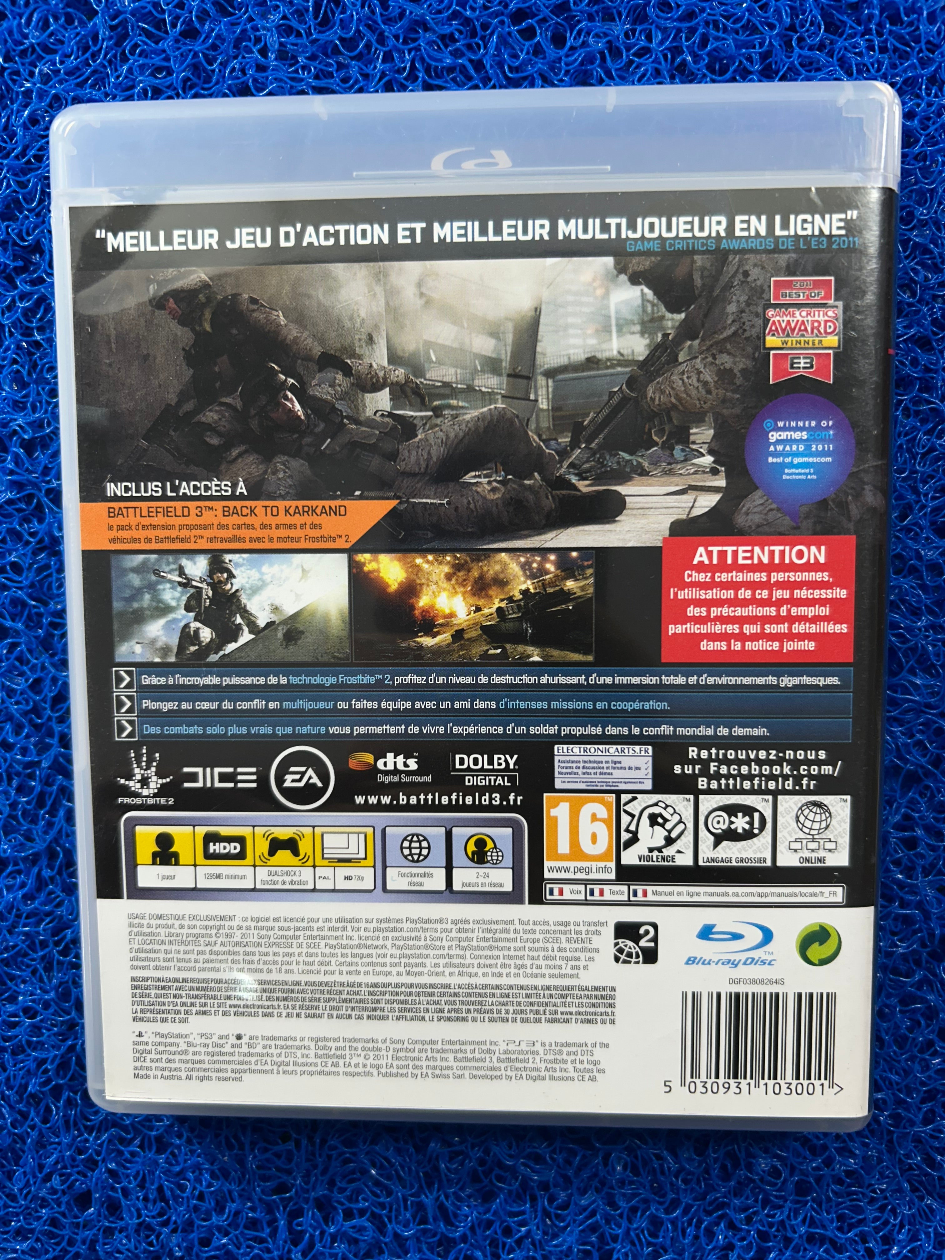 PS3 Battlefield 3 limited edition