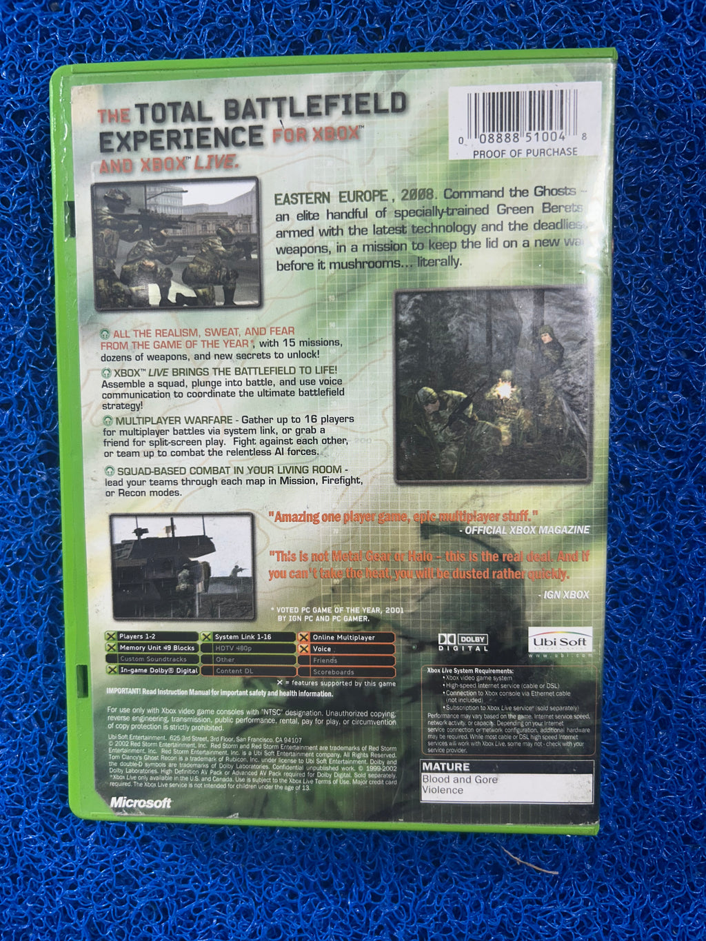 XBOX# Ghost recon (A)
