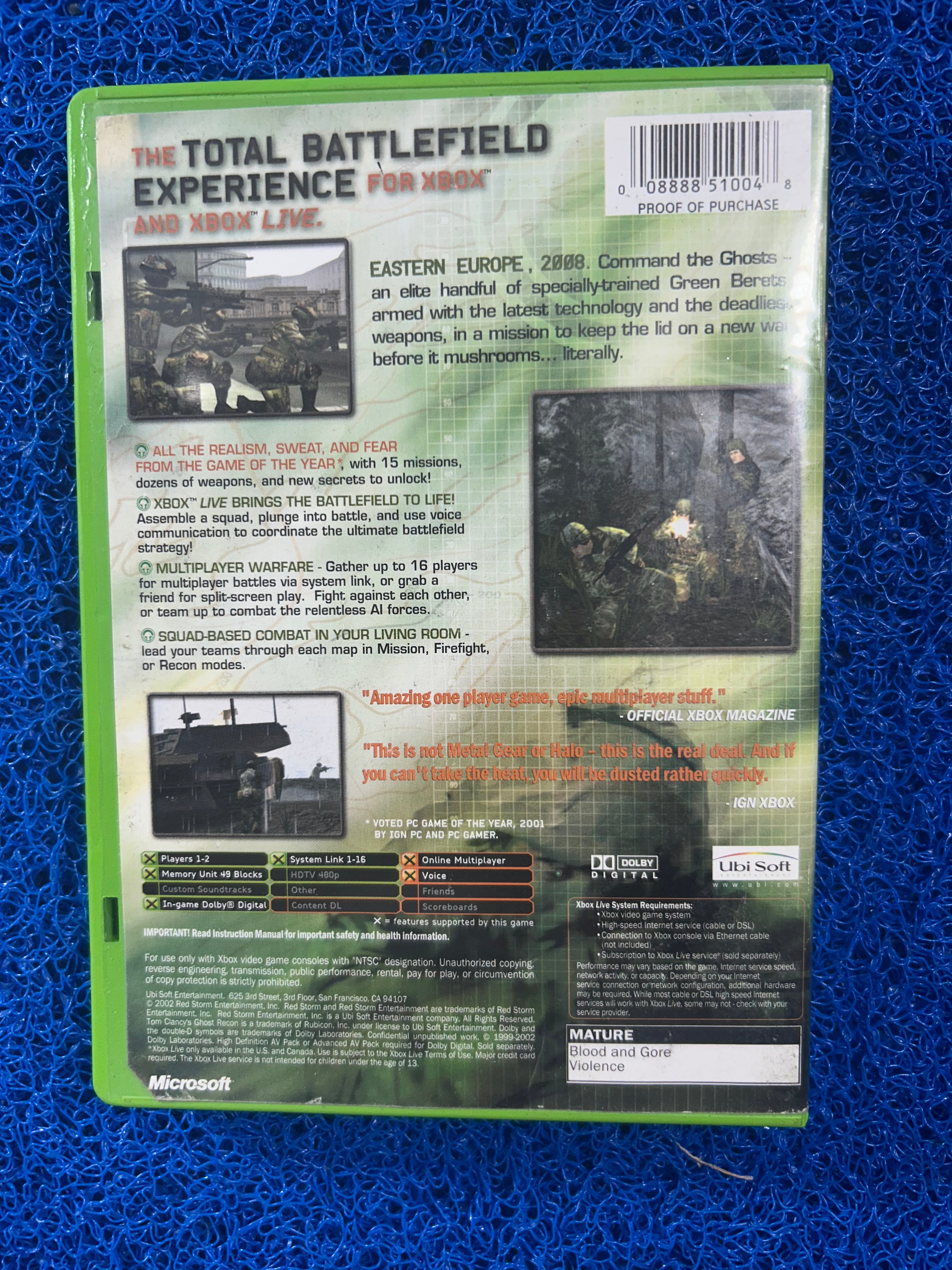 XBOX# Ghost recon (A)