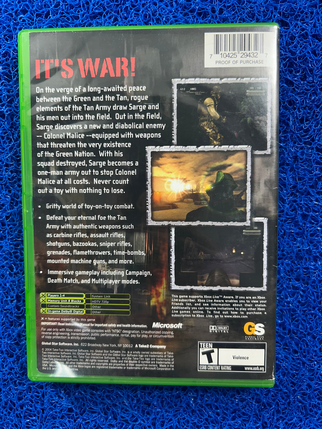XBOX Sarge’s war (A)