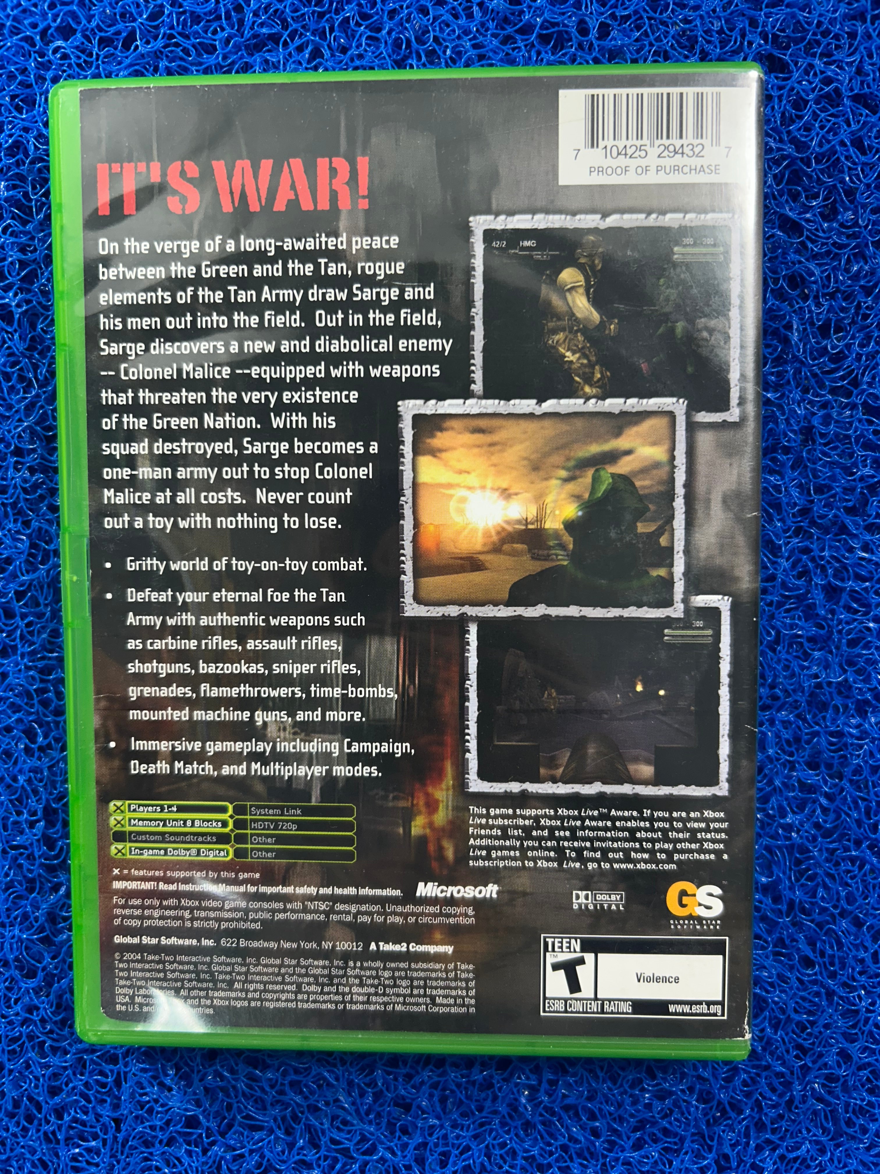 XBOX Sarge’s war (A)