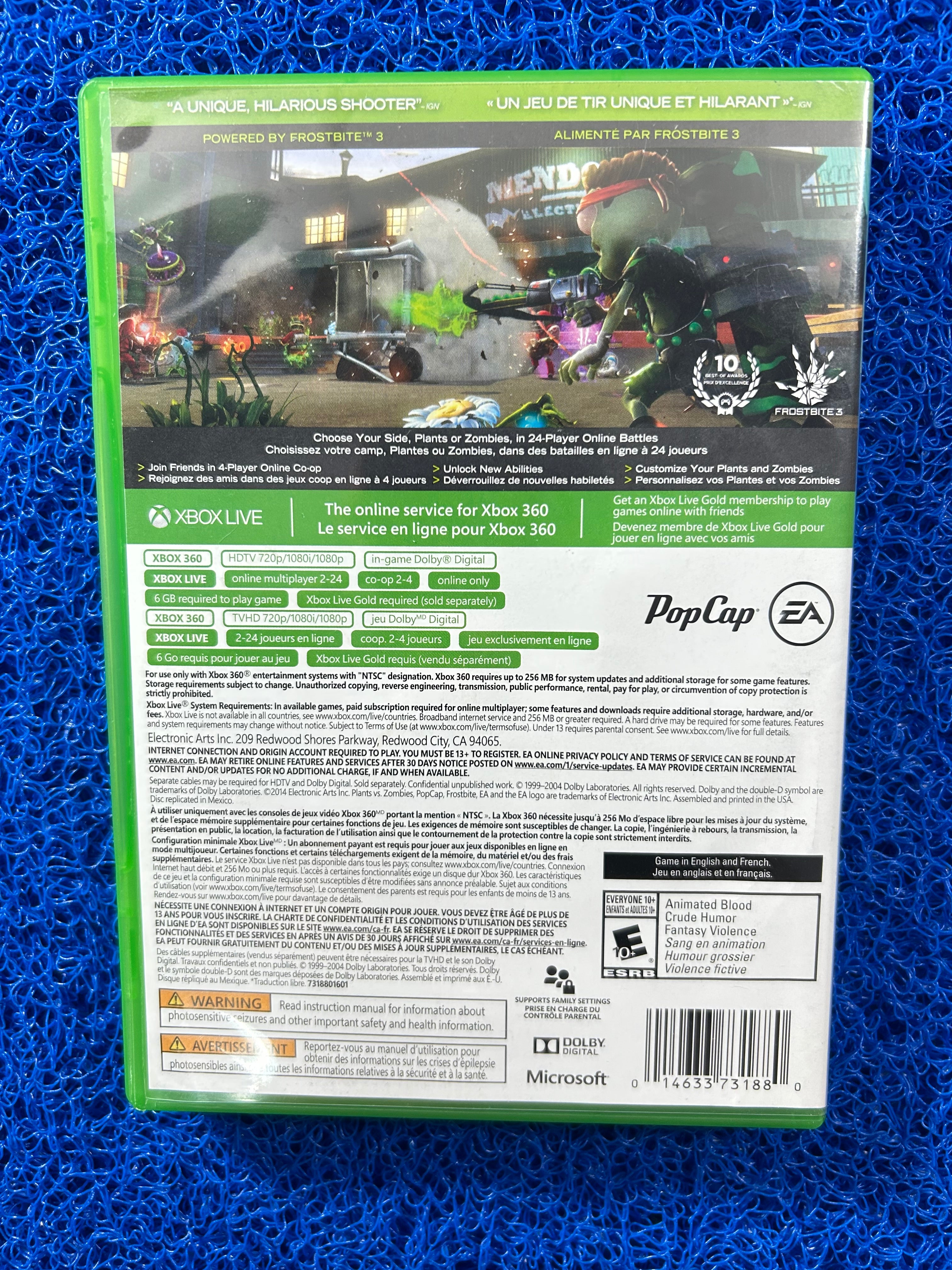 X360 Plants vs. zombies garden warfare (A)