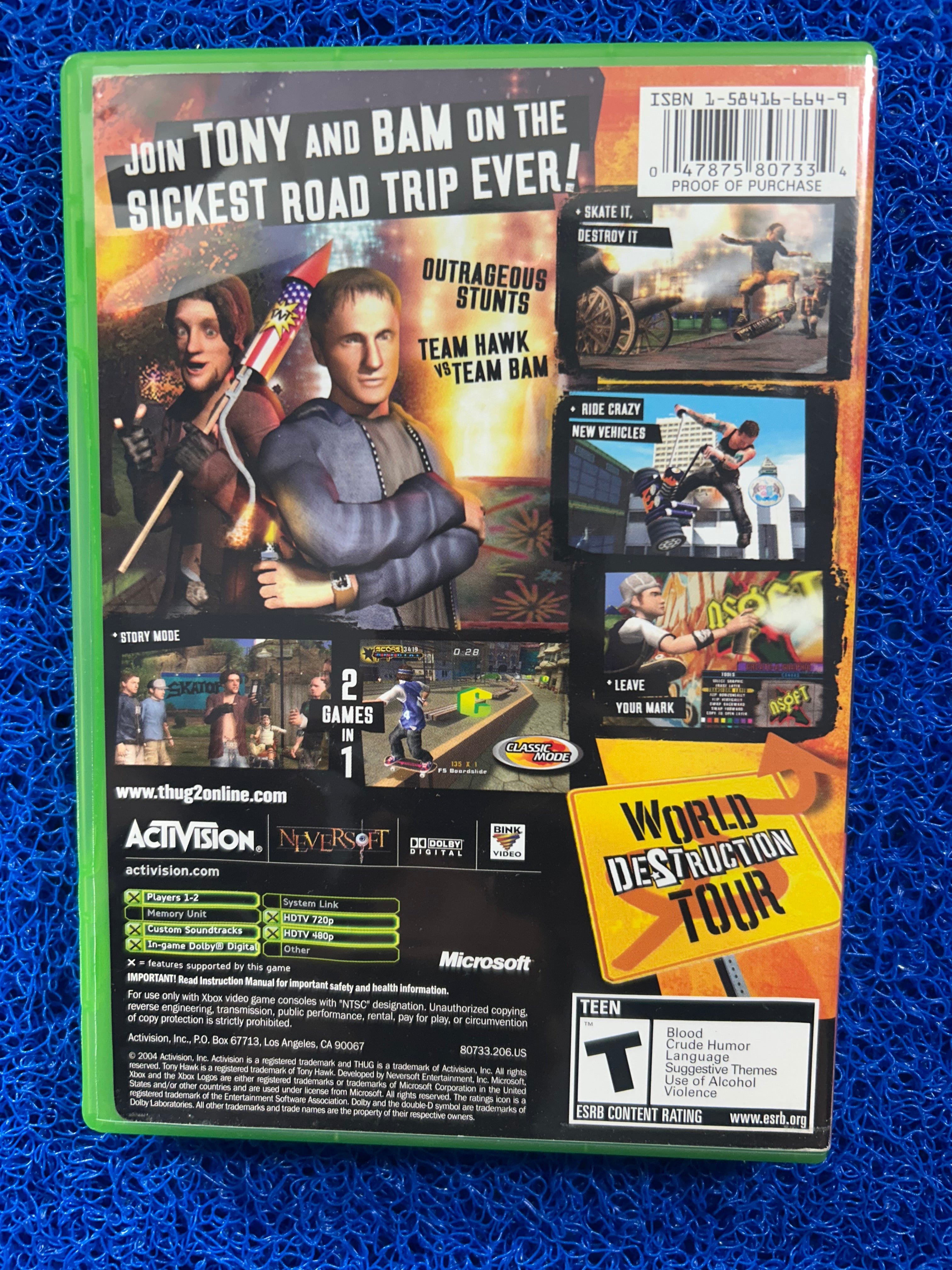 XBOX Tony hawk underground 2 (A)