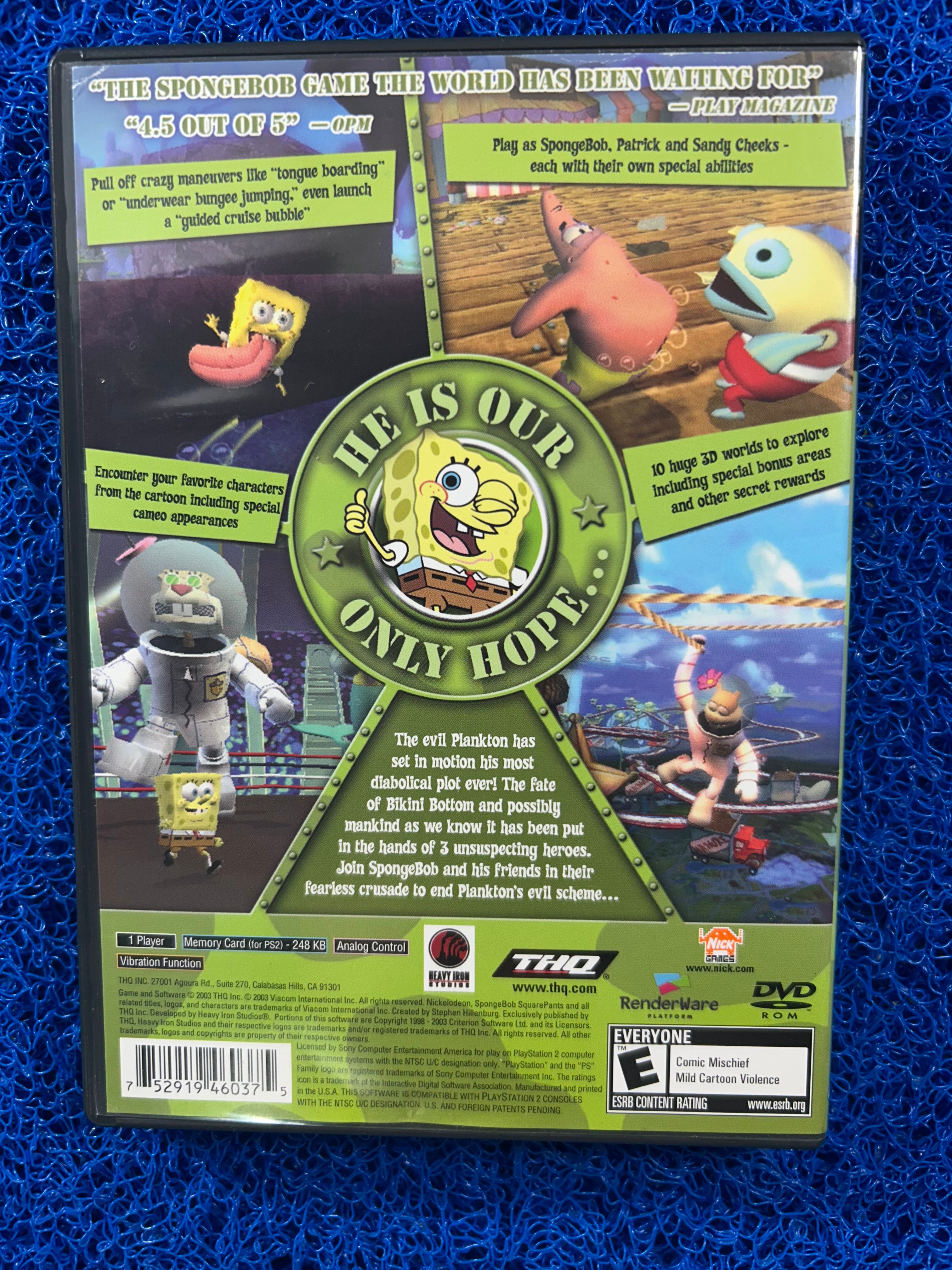 PS2 Spongebob squarepants (A)