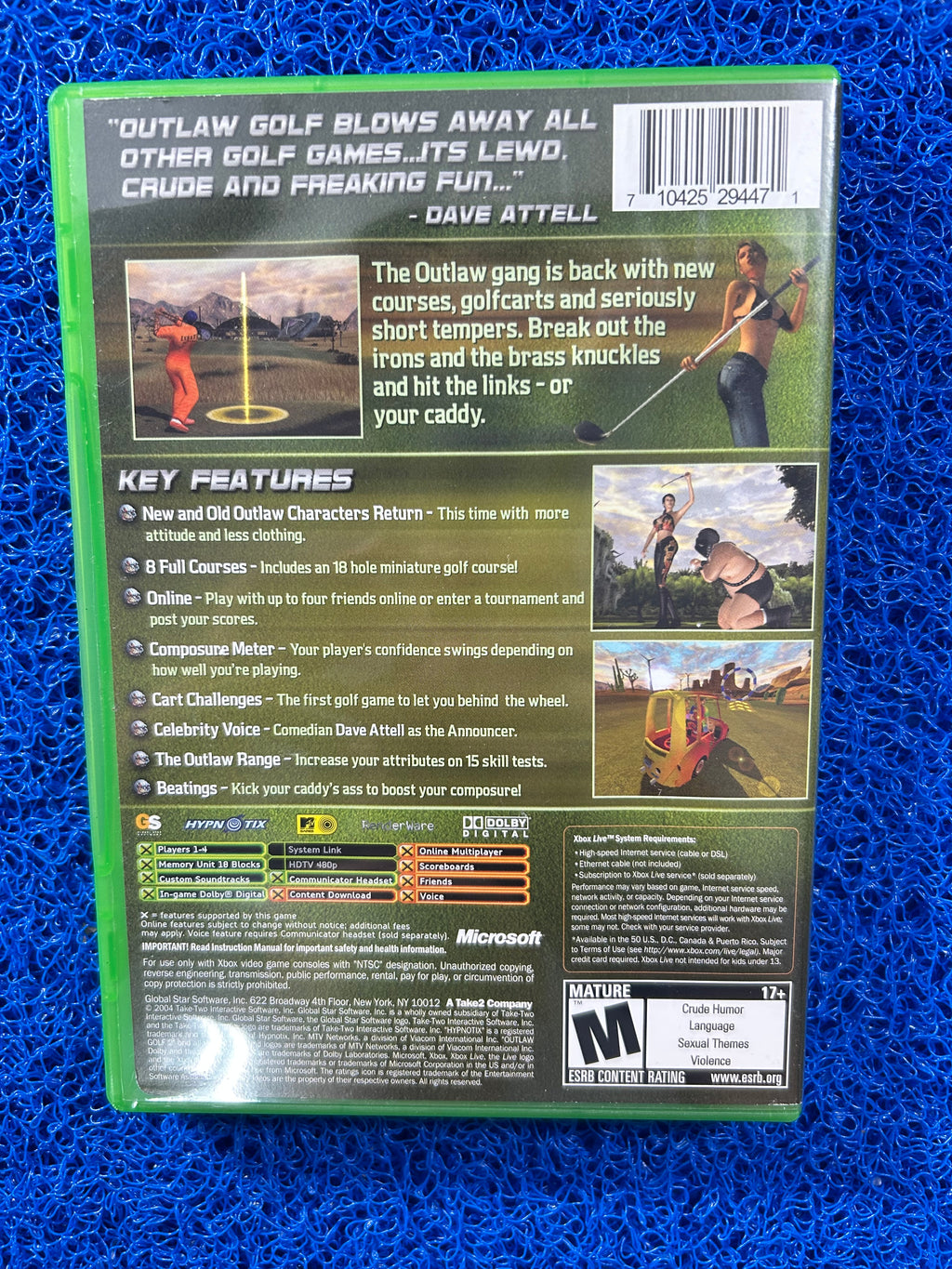 XBOX CLÁSSICO Outlaw golf 2 (A)