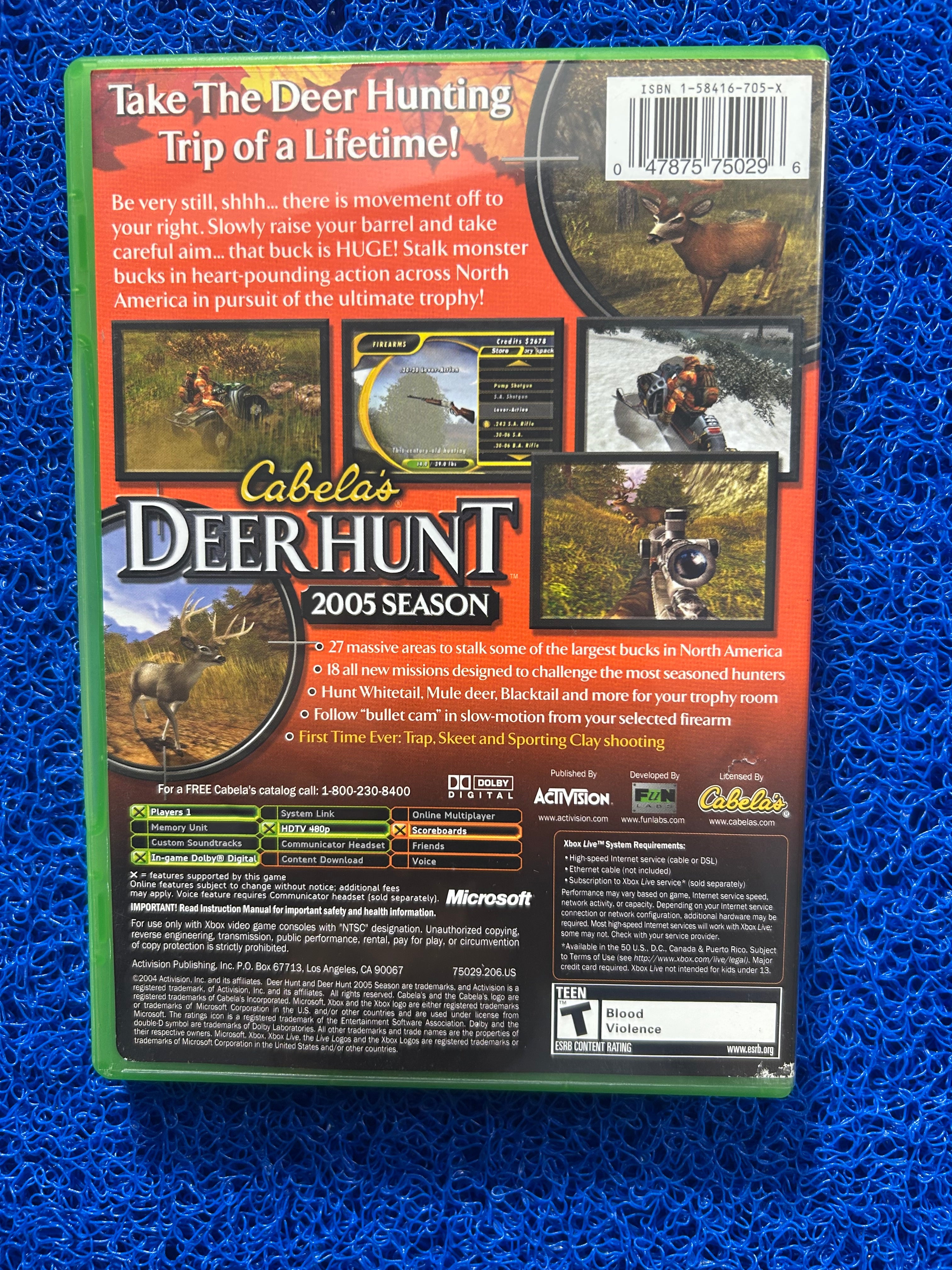 XBOX Cabela’s deer hunt 2005 season (A)