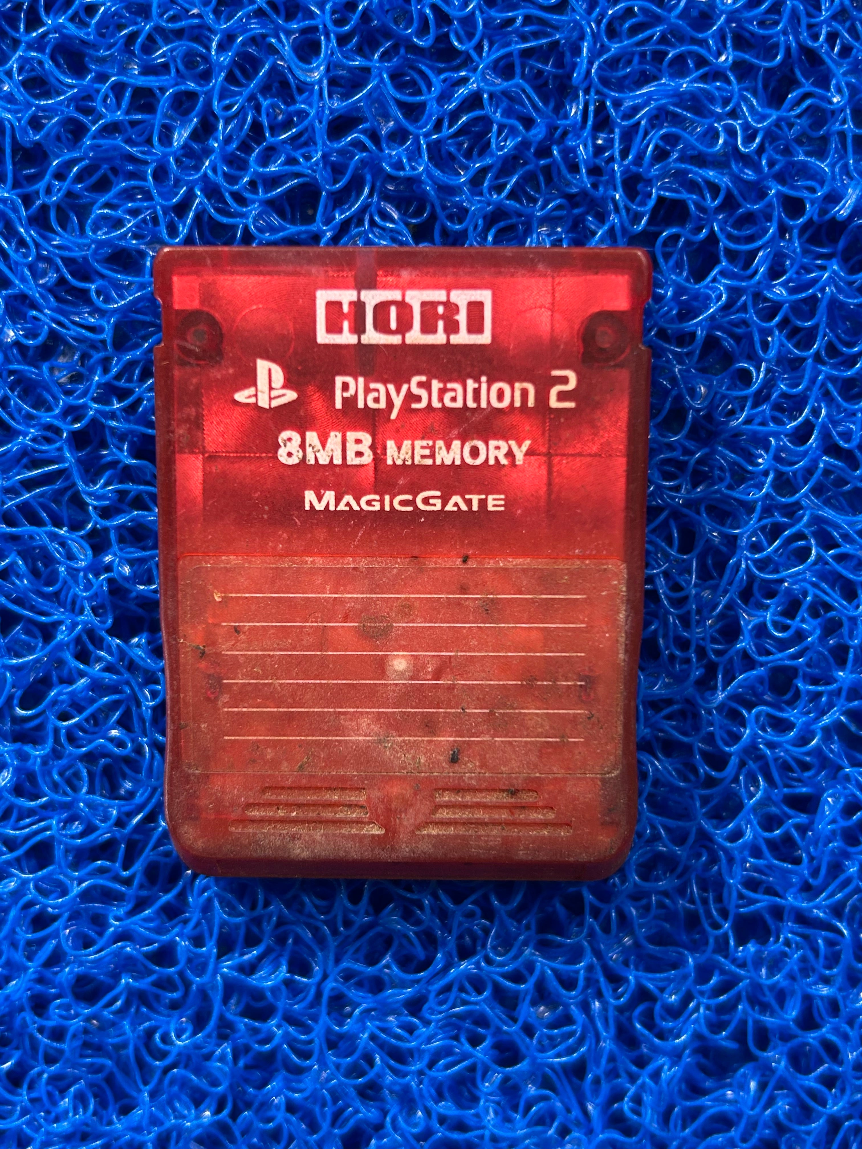 ACESSÓRIOS Memory card de ps2 vermelho translúcido