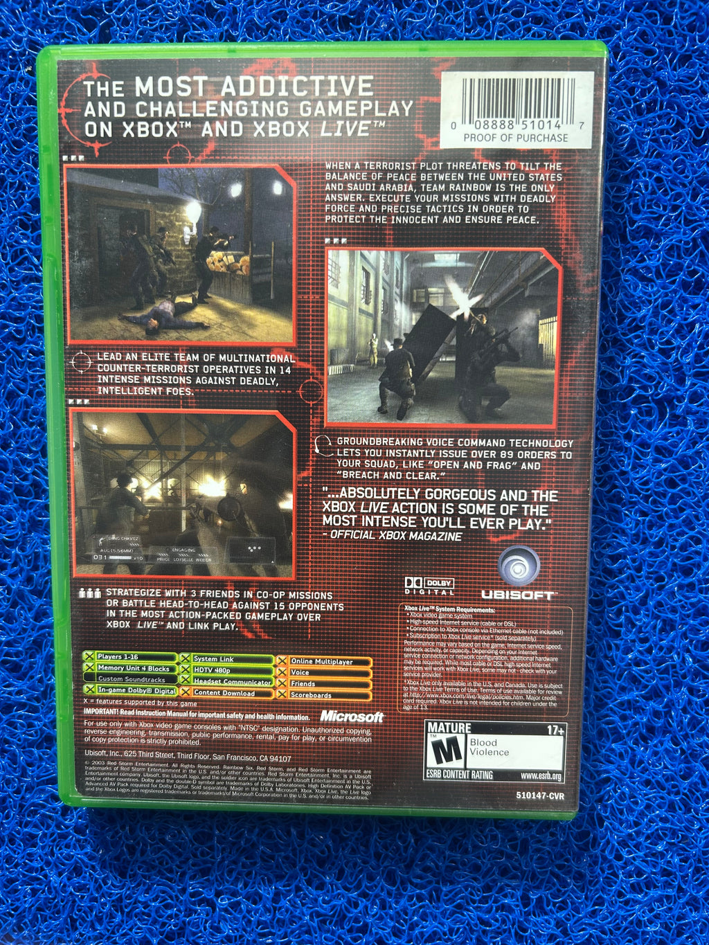 XBOX Rainbow six 3 (A)