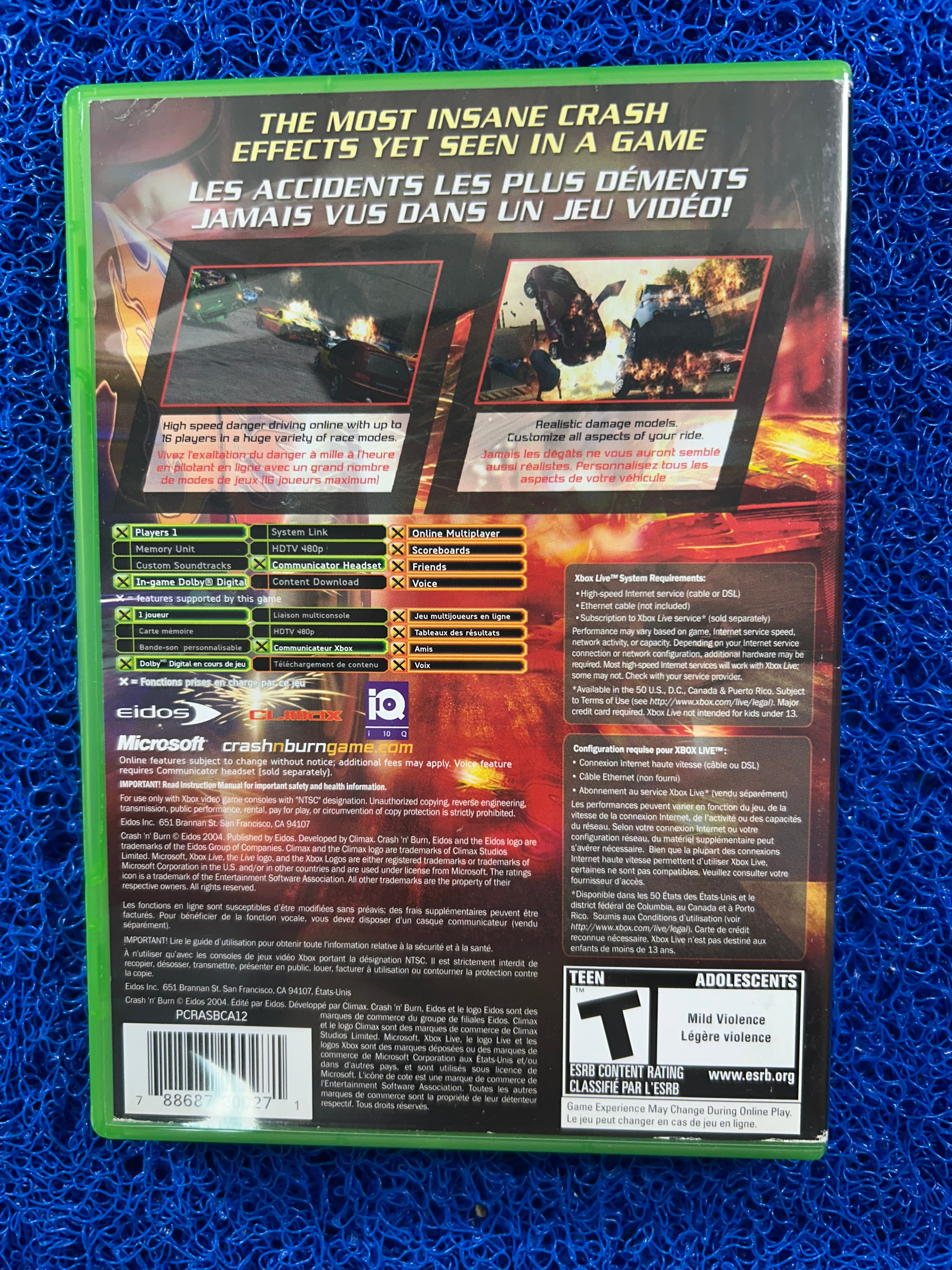 XBOX Crash n’ burn (A)