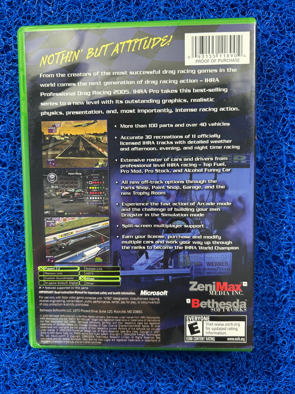 XBOX Professional drag racing 2005 (A)