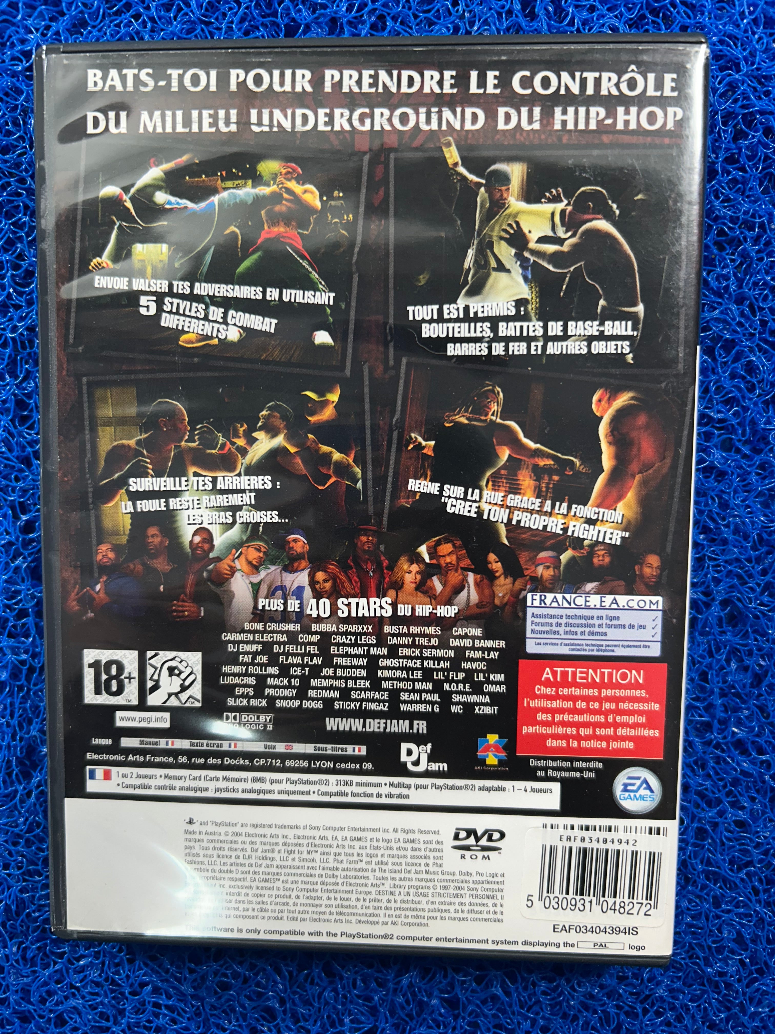 PS2 Def jam fight for ny (E)