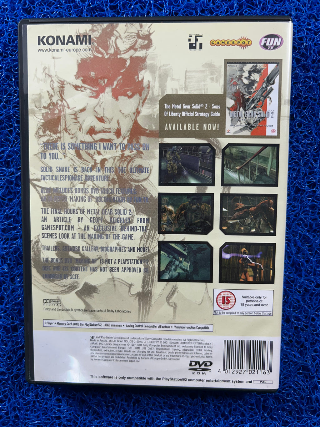 PS2 Metal gear solid 2 (E)
