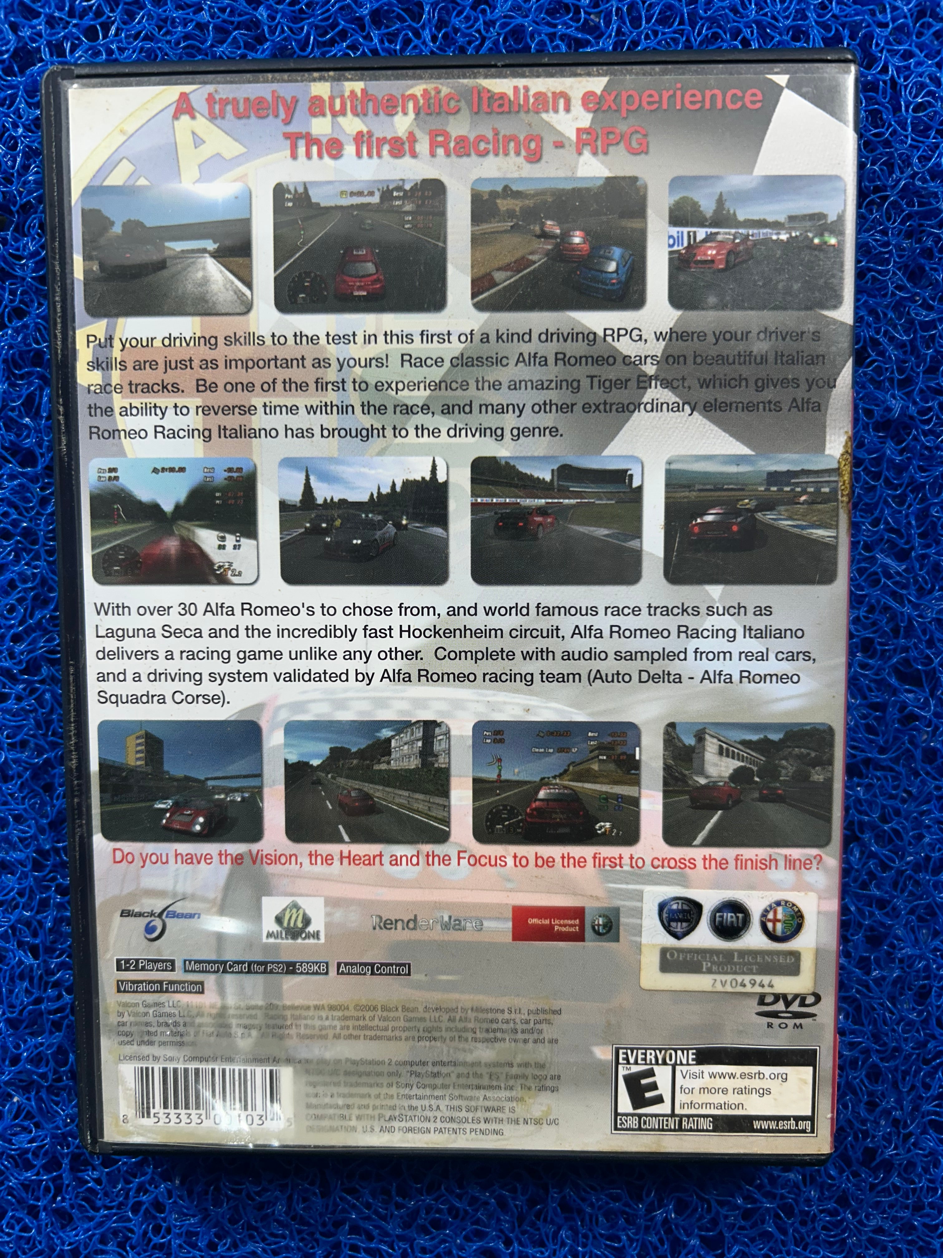 PS2 Alfa romeo racing italiano (A)
