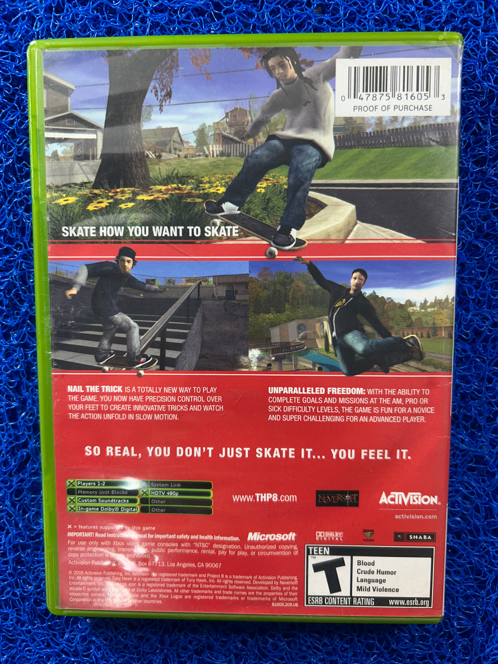 XBOX Tony hawk Project 8 (A)