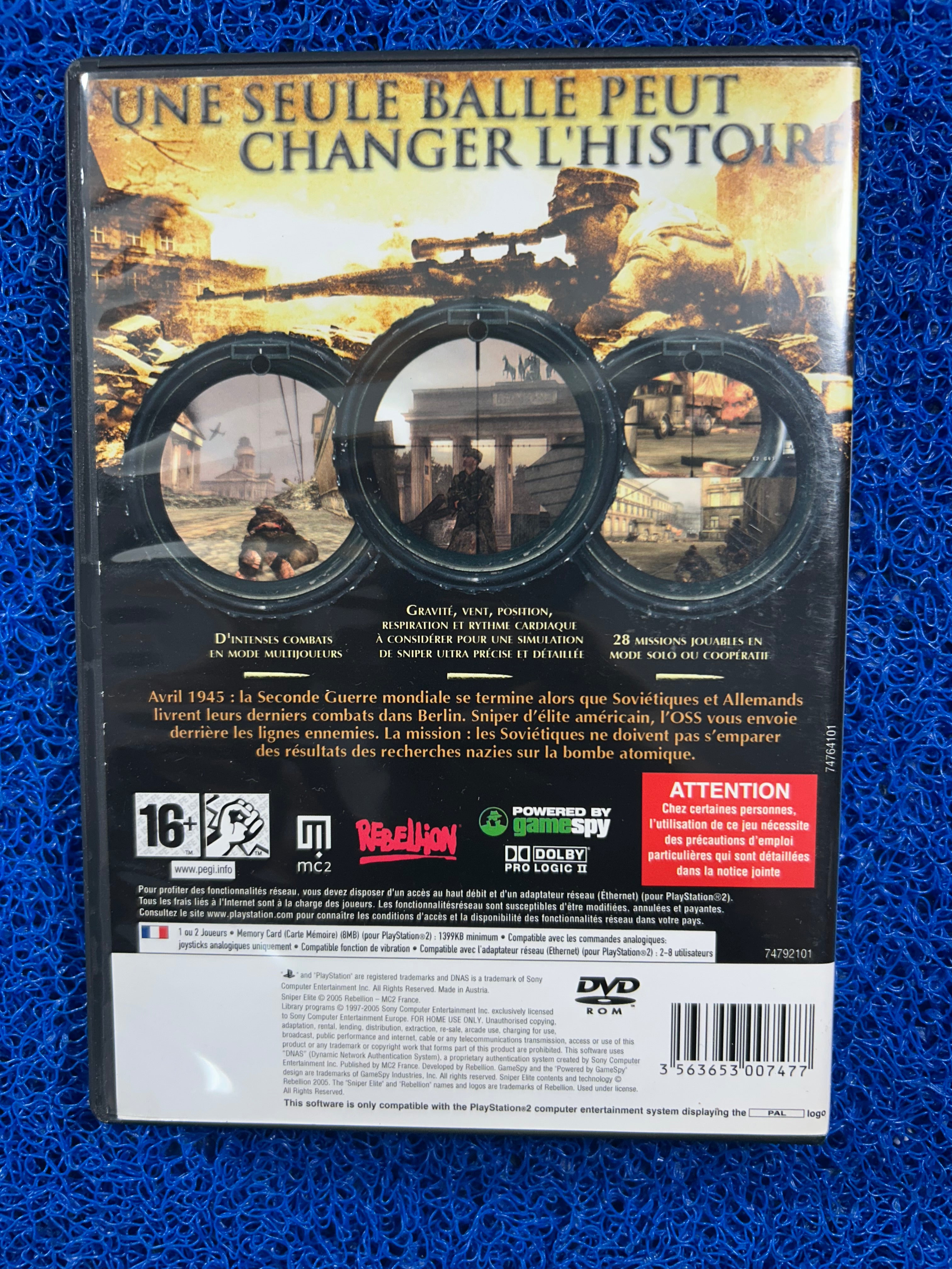 PS2# Sniper elite (E)