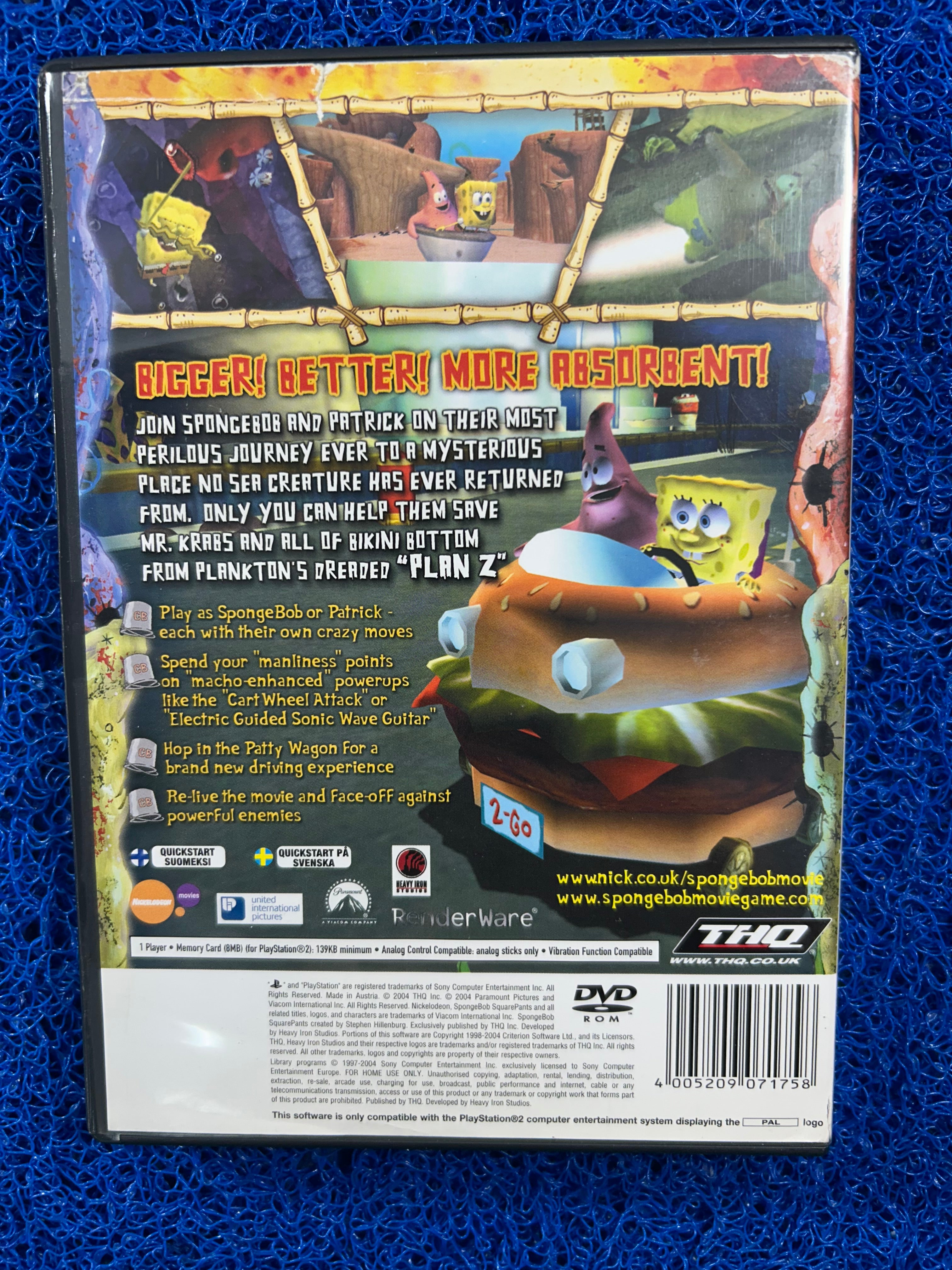 PS2# Spongebob squarepants movie (E)