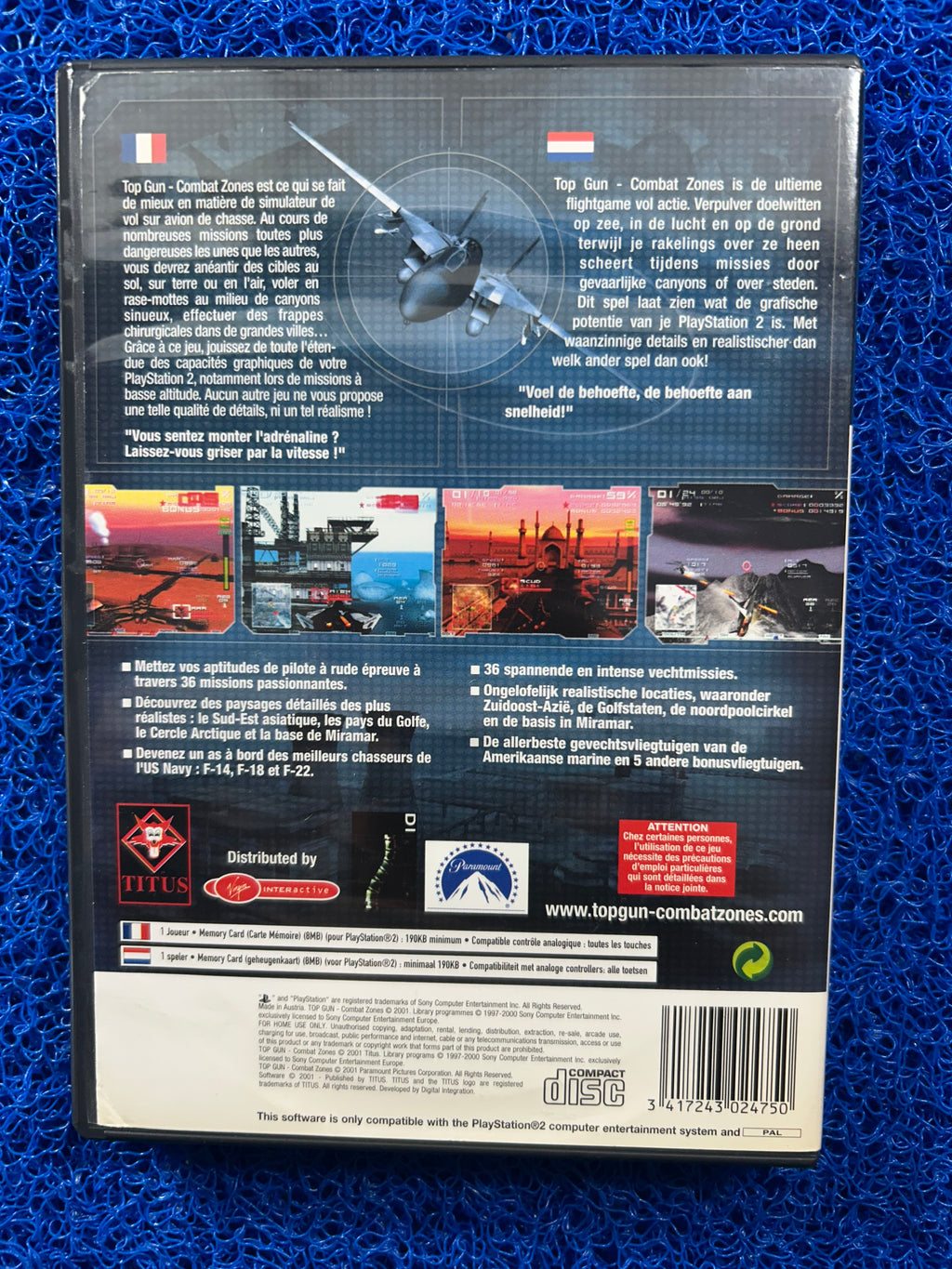 PS2 Top gun (E)