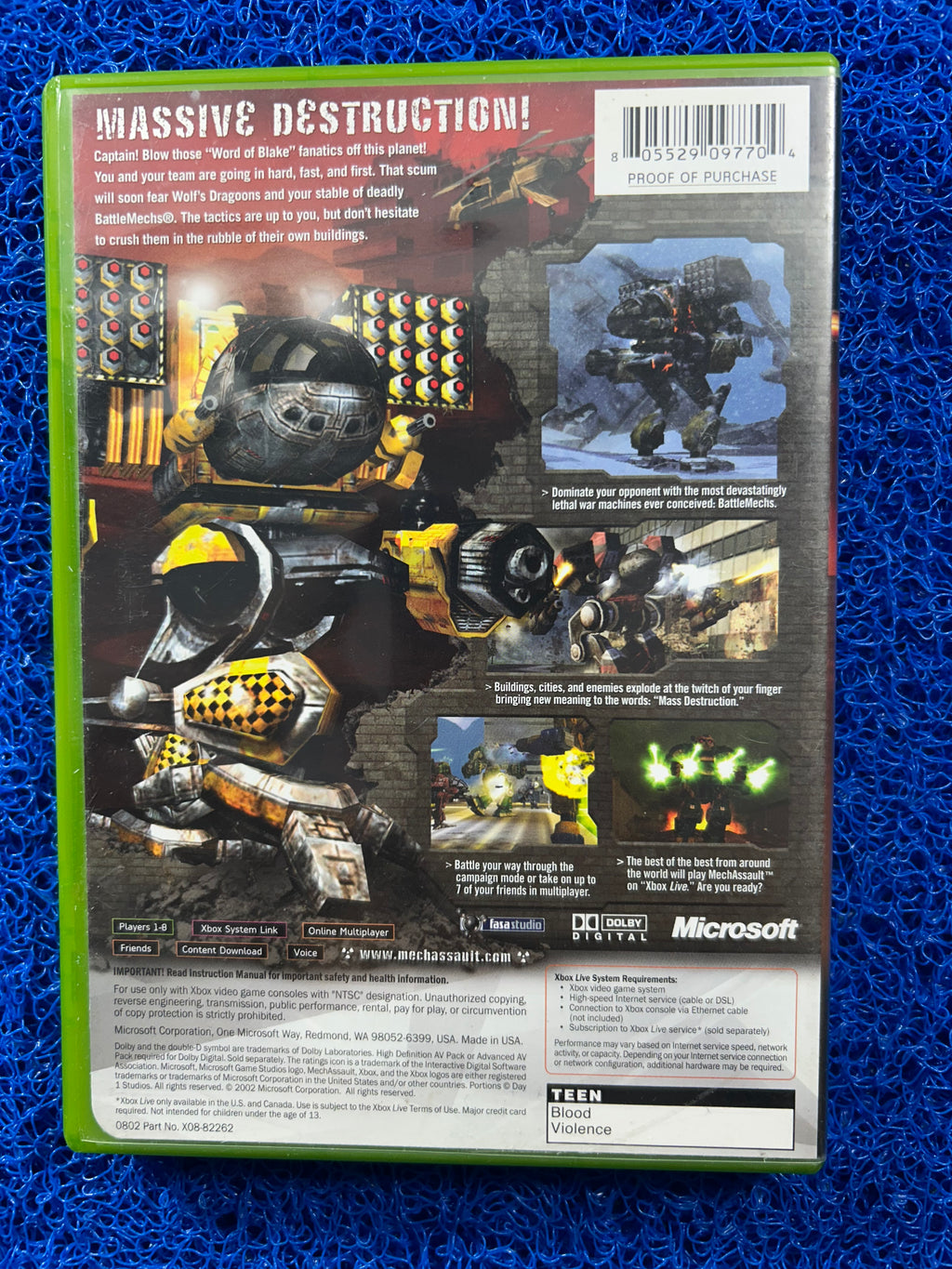 XBOX Mechassault (A)