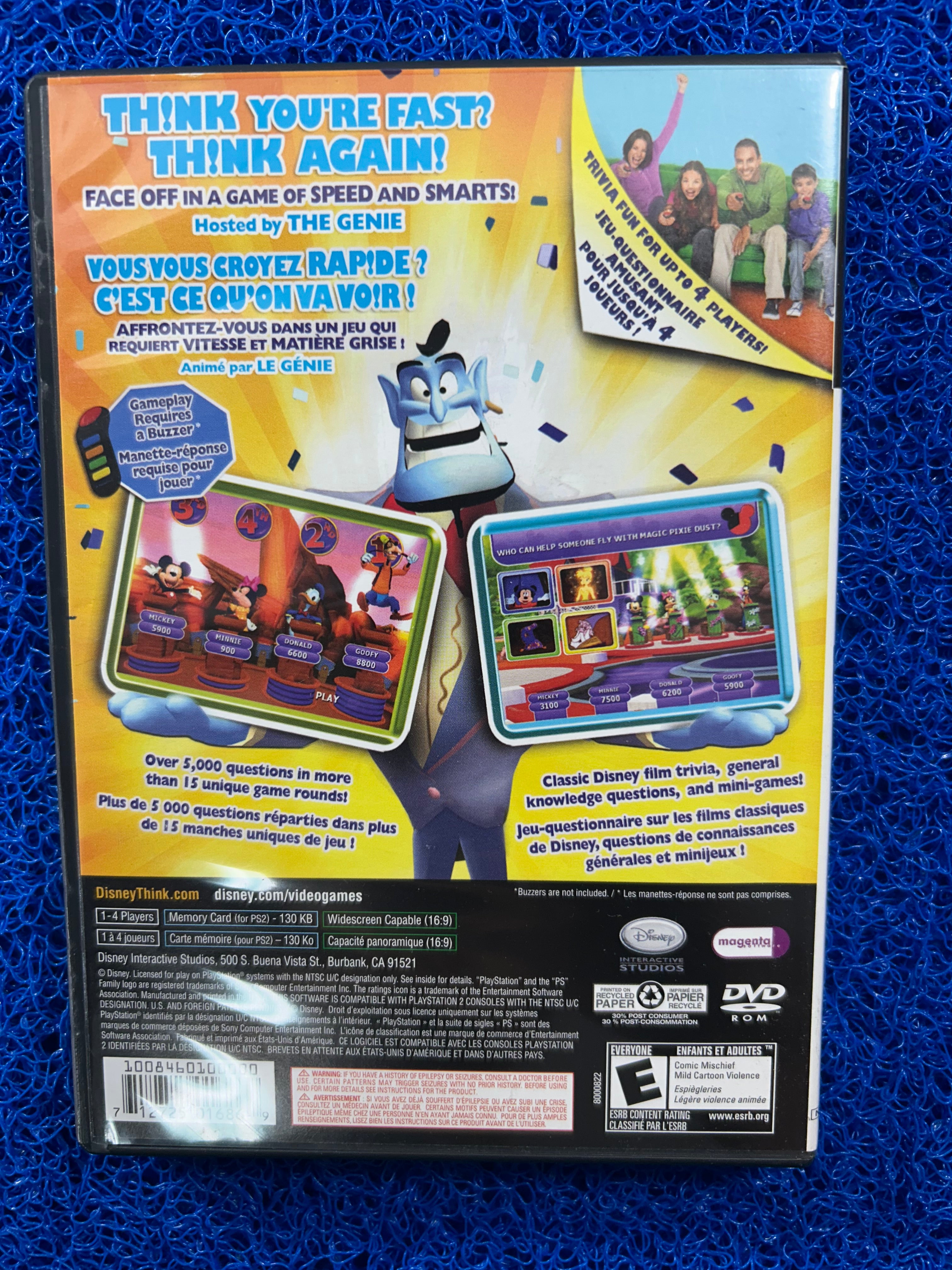 PS2 Disney think fast (A)