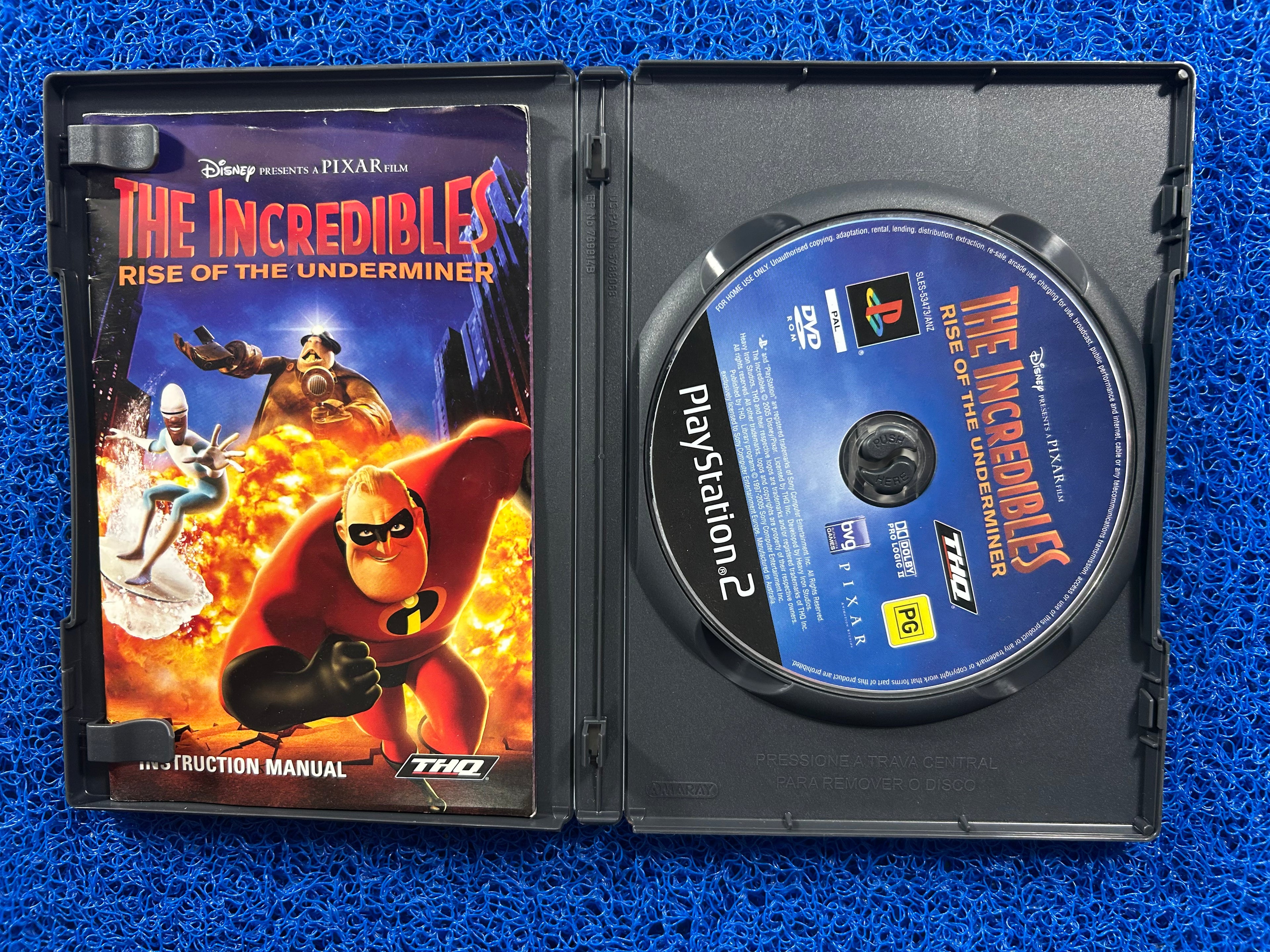 PS2 The incredibles rise of the underminer (E)