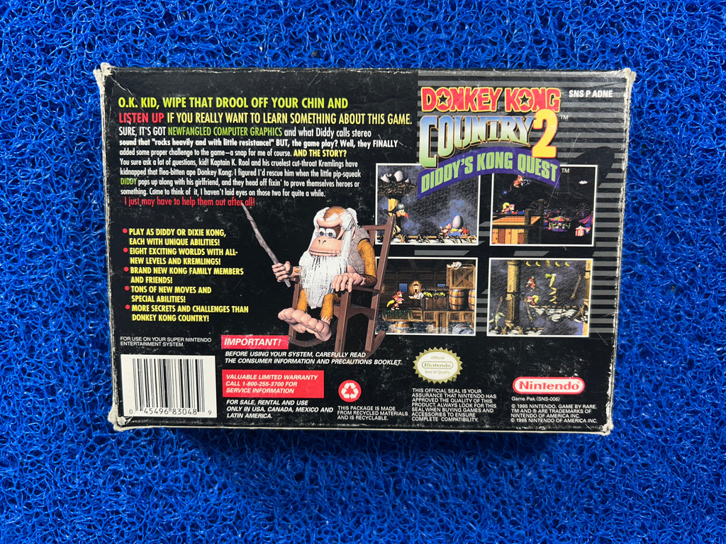 SNES Box Donkey Kong country 2 (A)