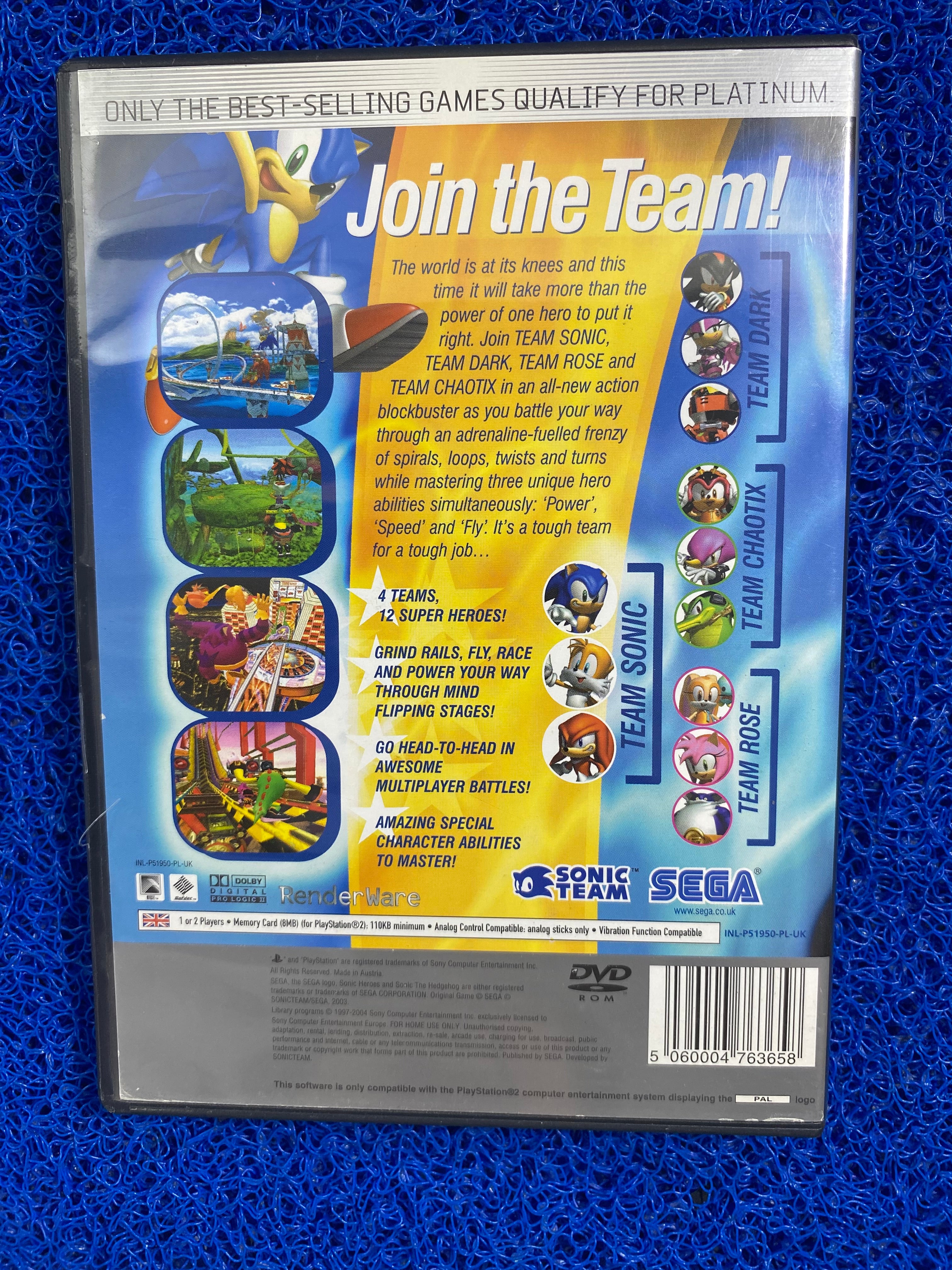 PS2# Sonic heroes (E)