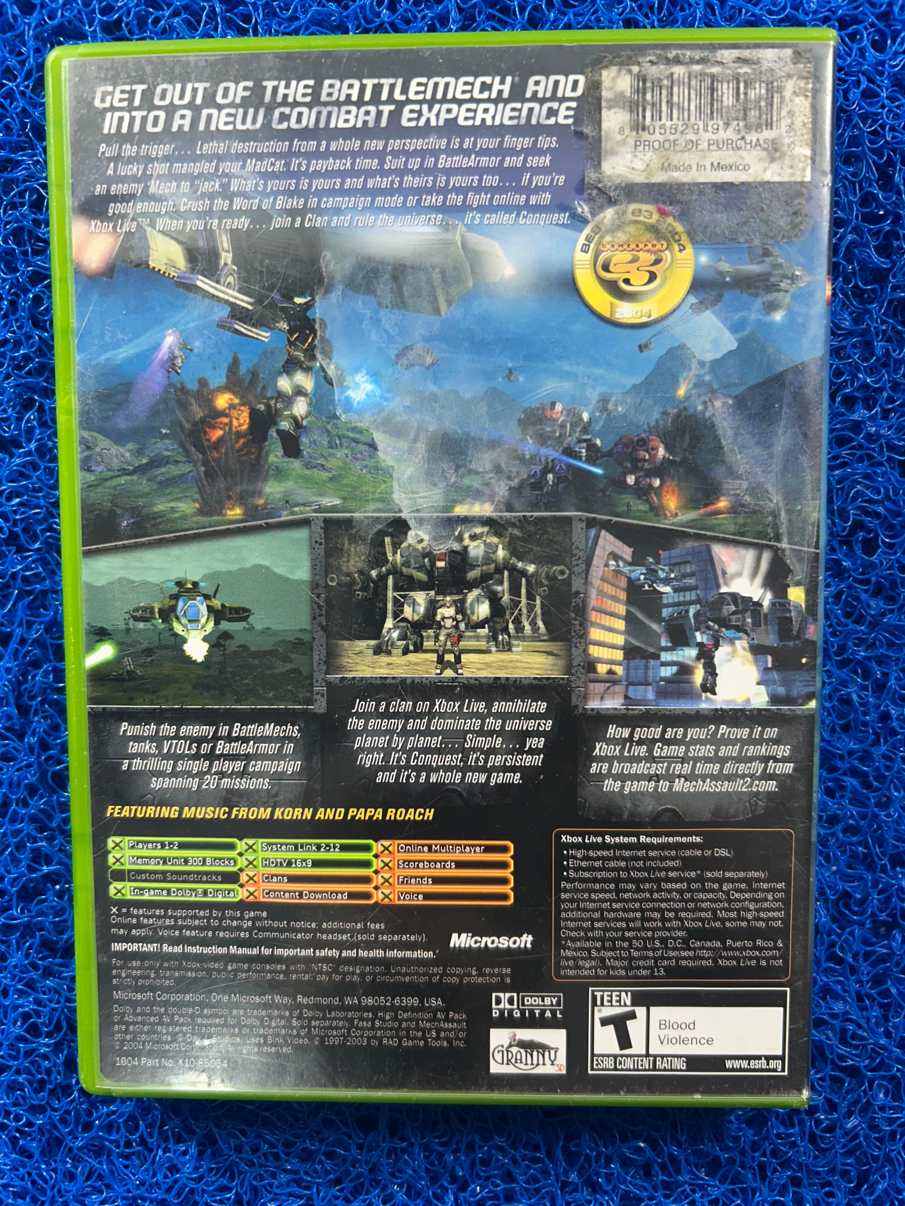 XBOX Mechassault 2 (A)