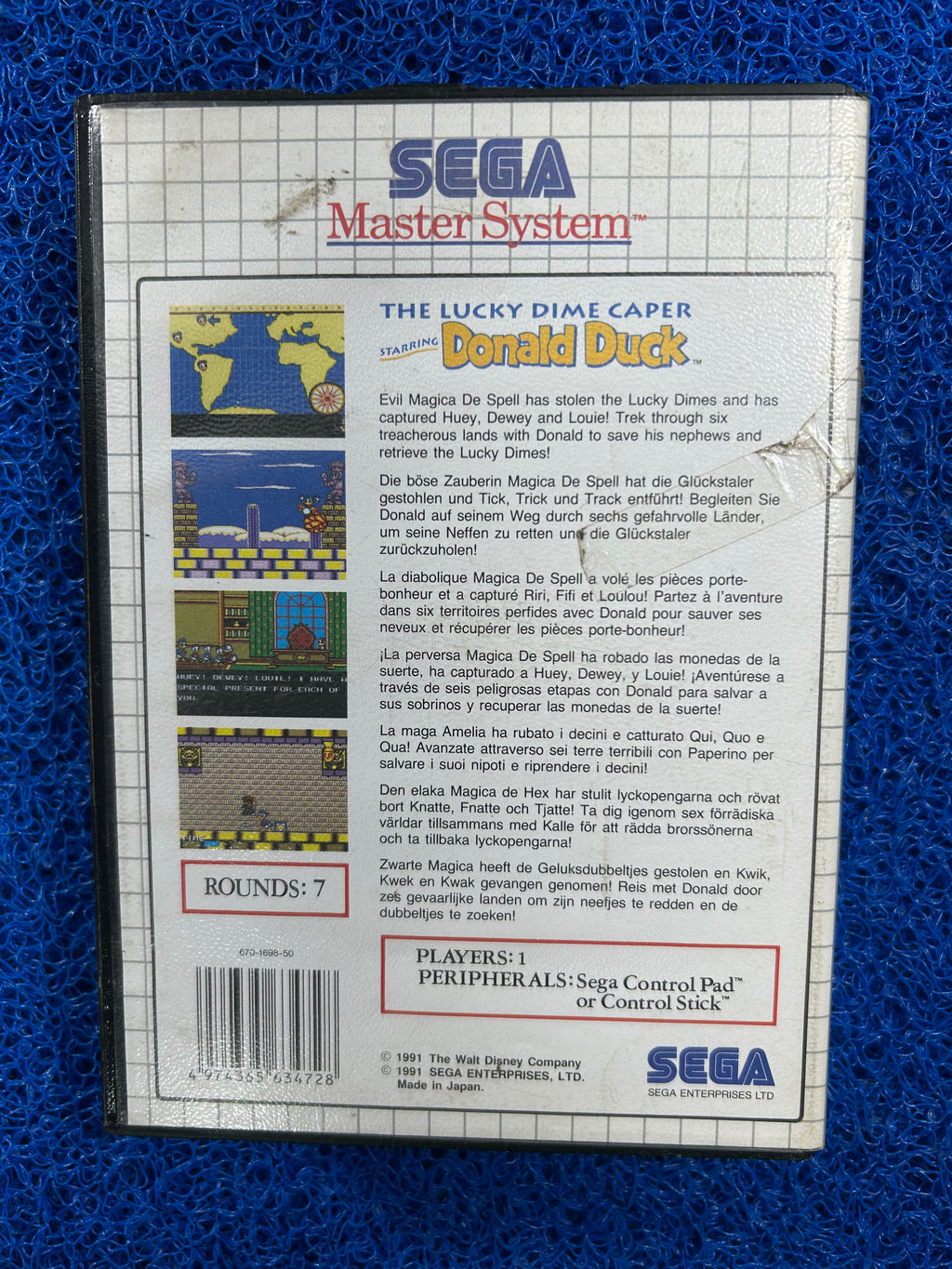 SEGA# Master system The lucky dime caper Donald duck (E)