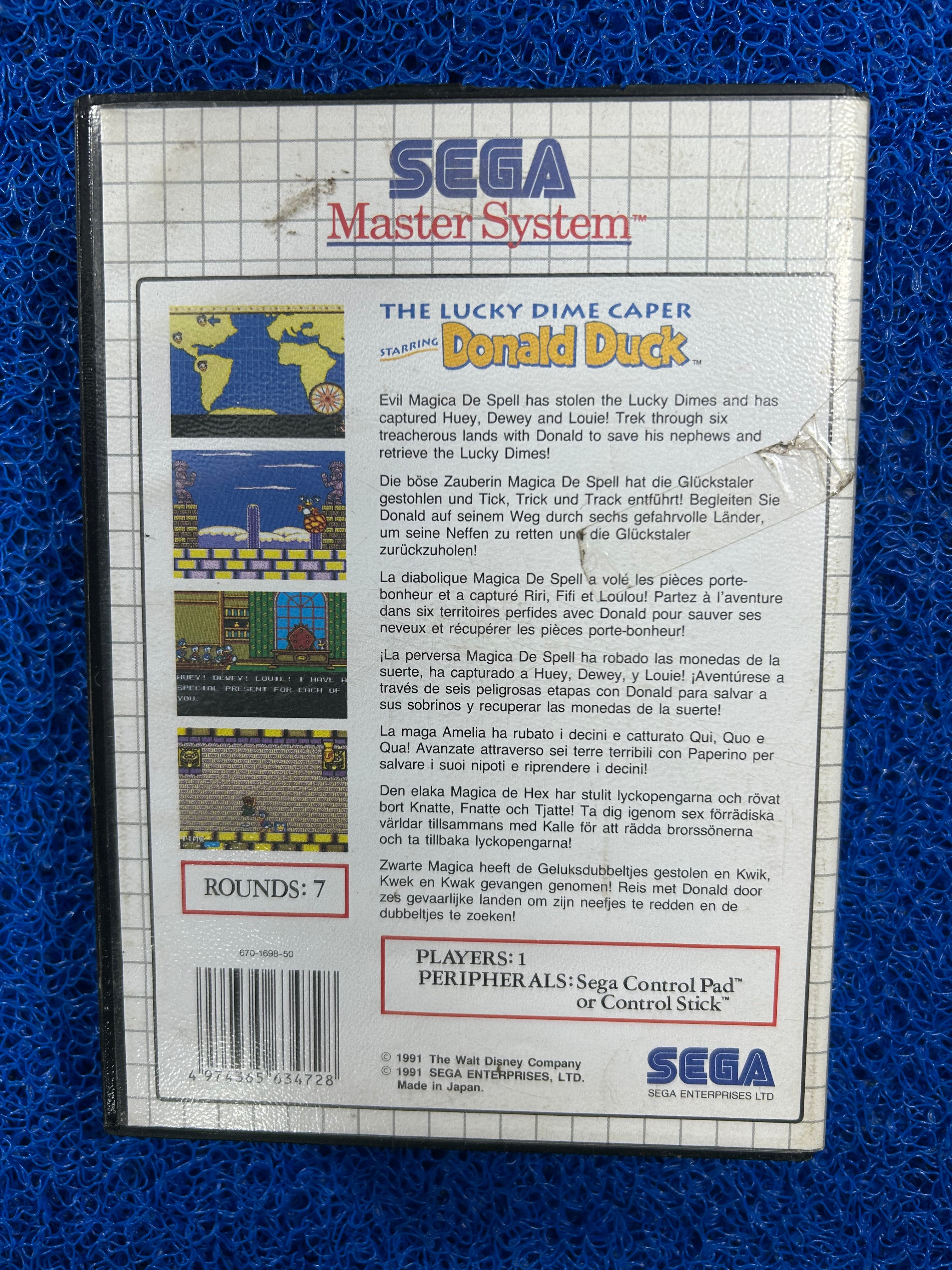 SEGA# Master system The lucky dime caper Donald duck (E)