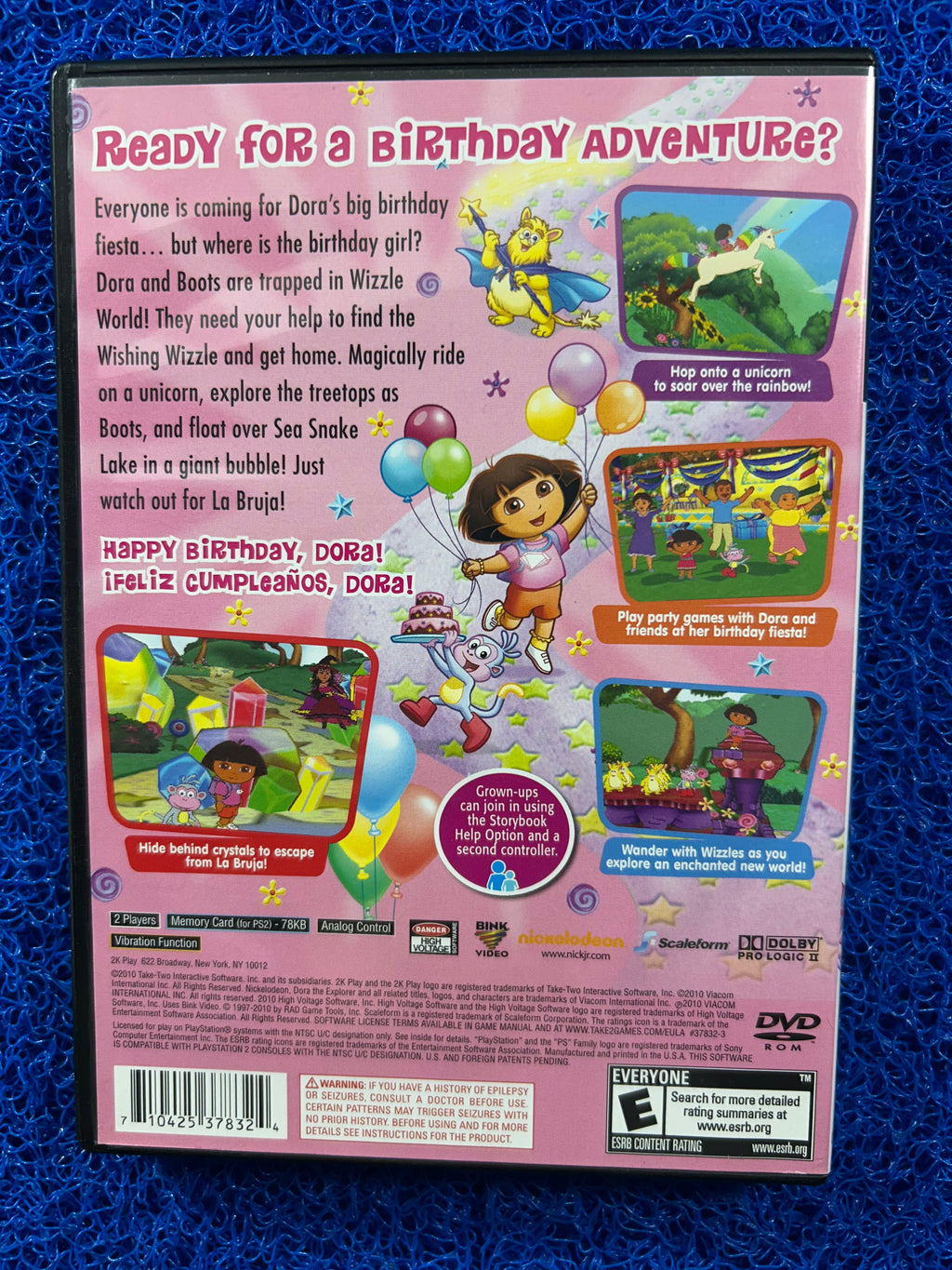 PS2 Dora’s Big birthday adventures (A)