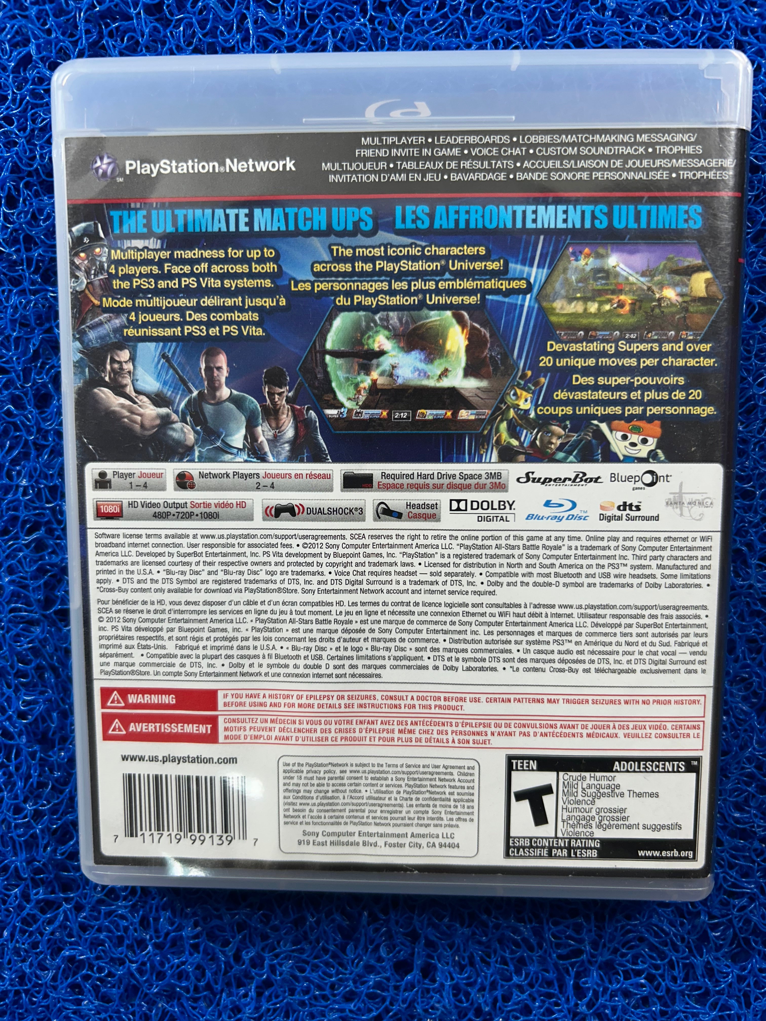 PS3 PlayStation all-stars battle royale