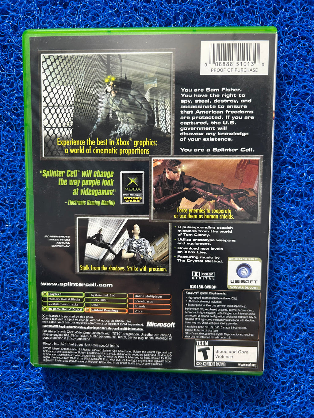 XBOX Splinter cell (A)